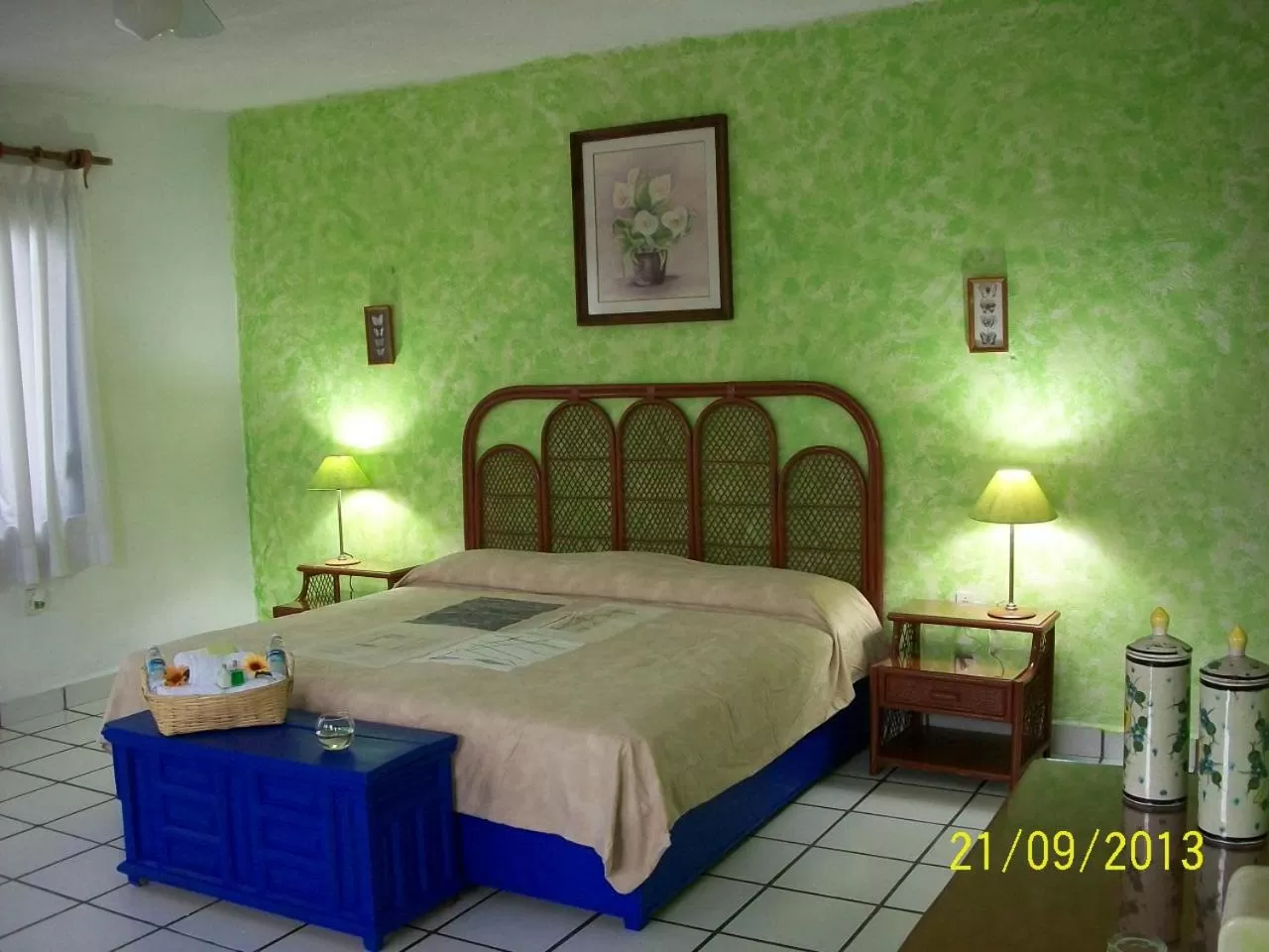 Bed in La Casa de los Globos