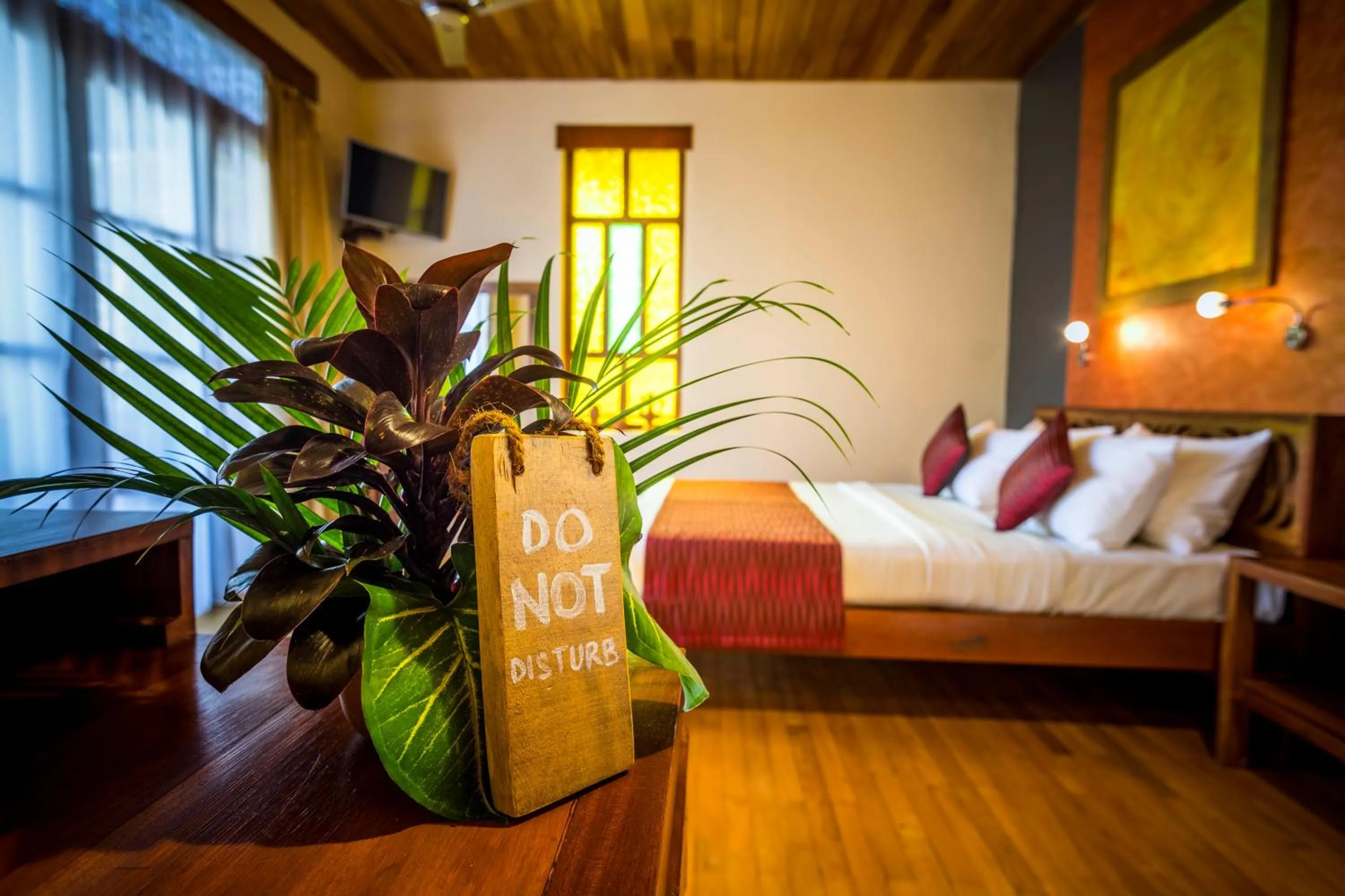 Decorative detail, Bed in Yasmin Hill Longevity Oasis