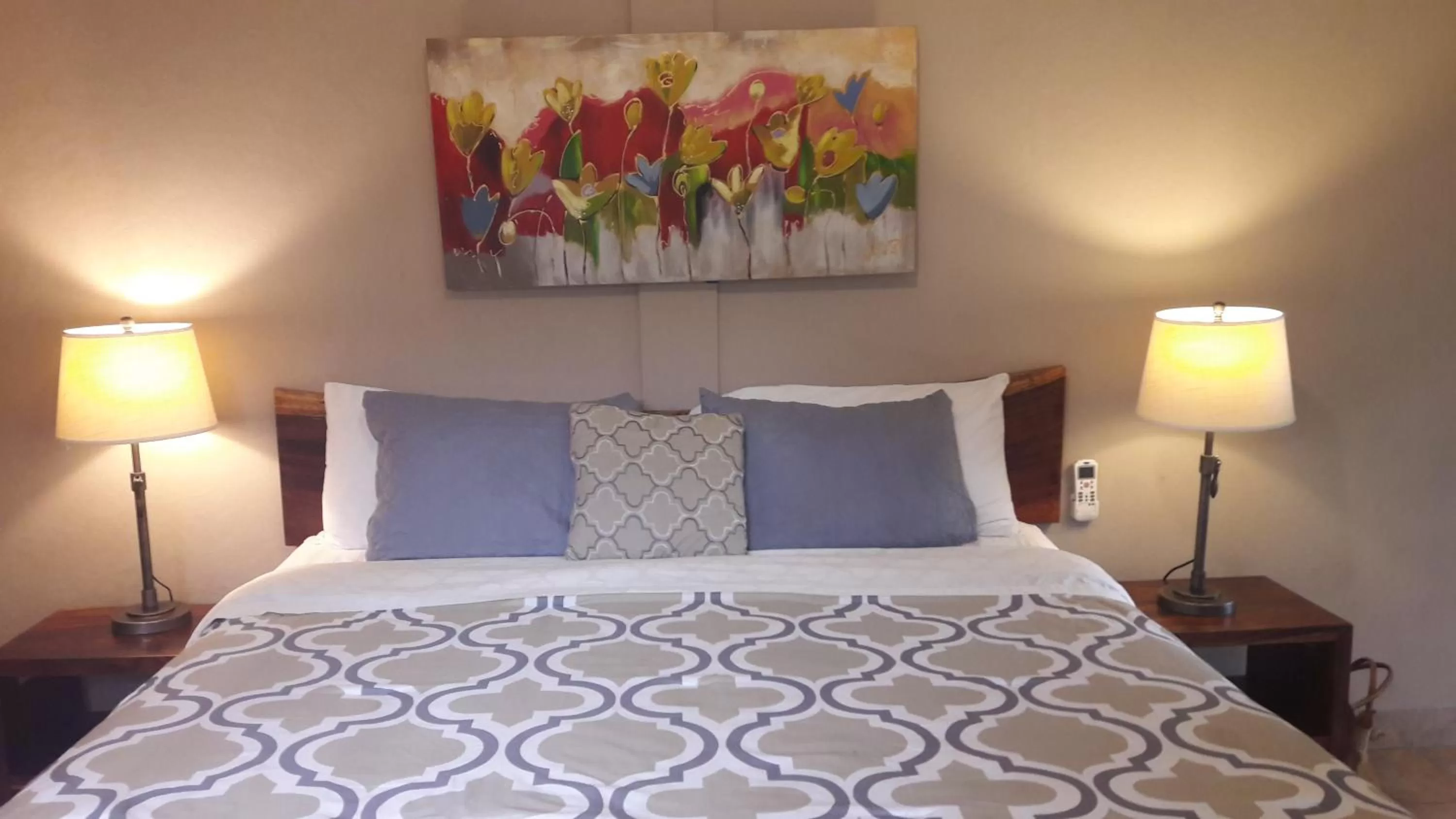 Bed in Xalli Beach Hotel