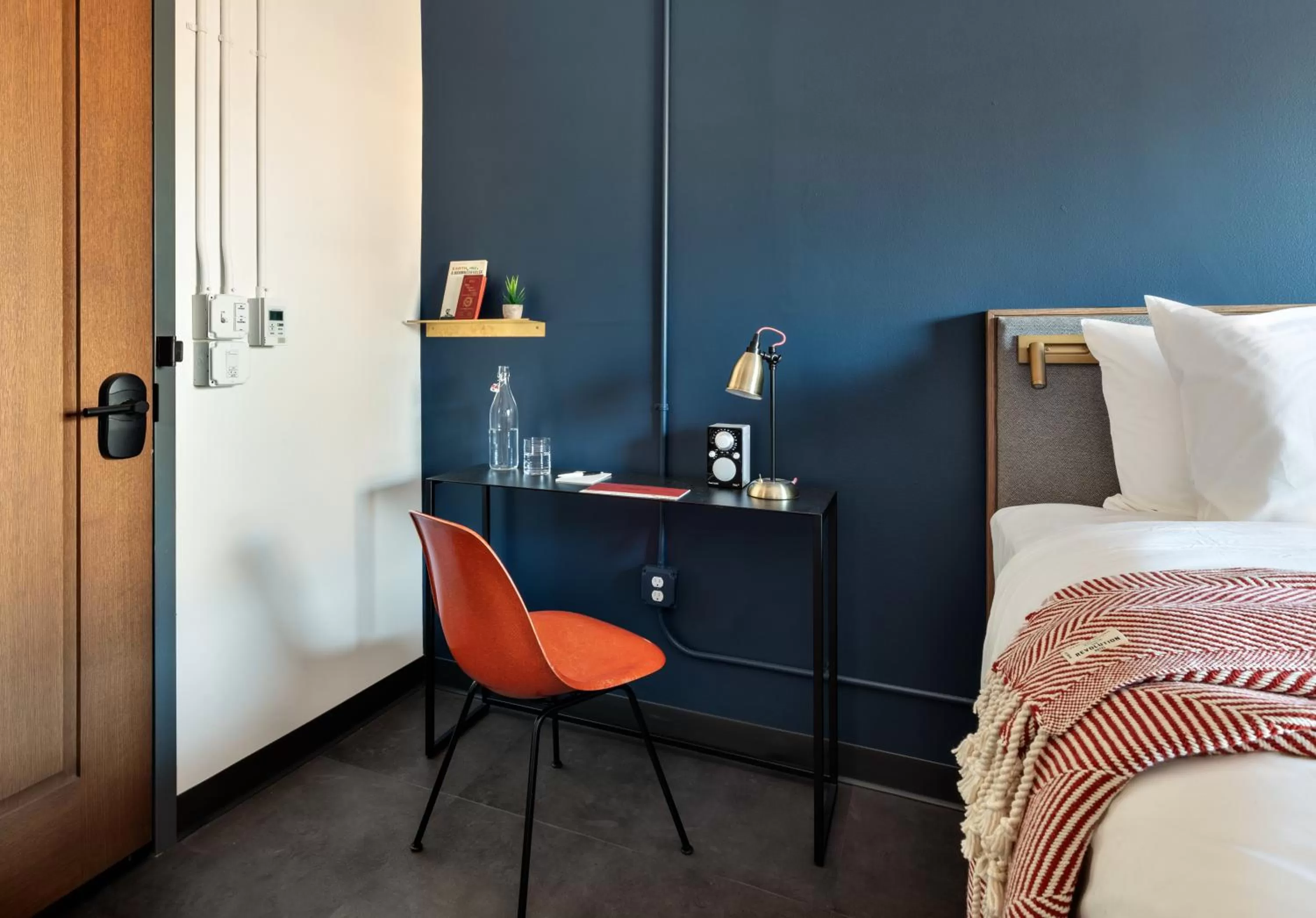 Decorative detail, Bed in The Revolution Hotel