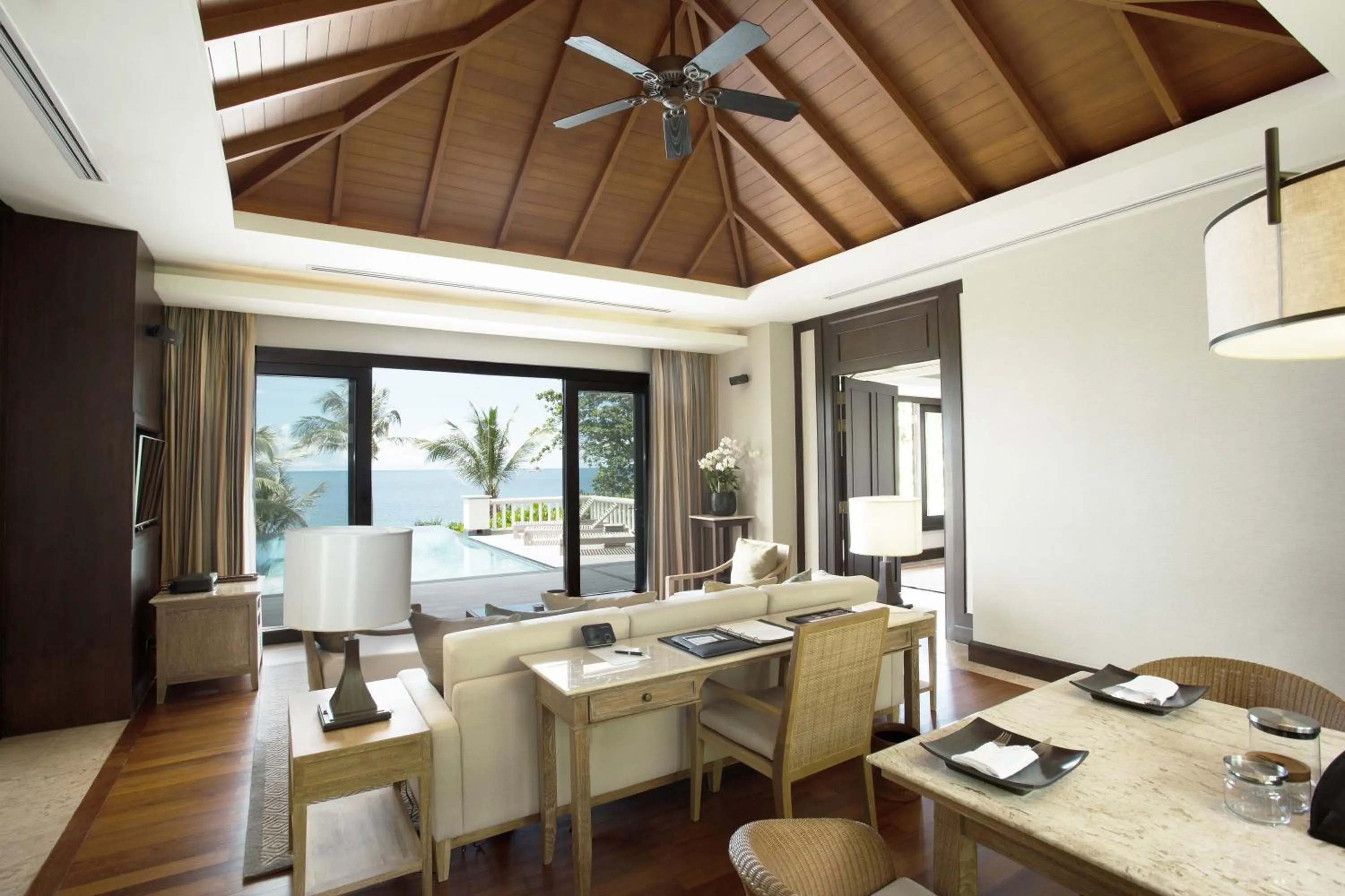 Living room in Trisara Villas & Residences Phuket