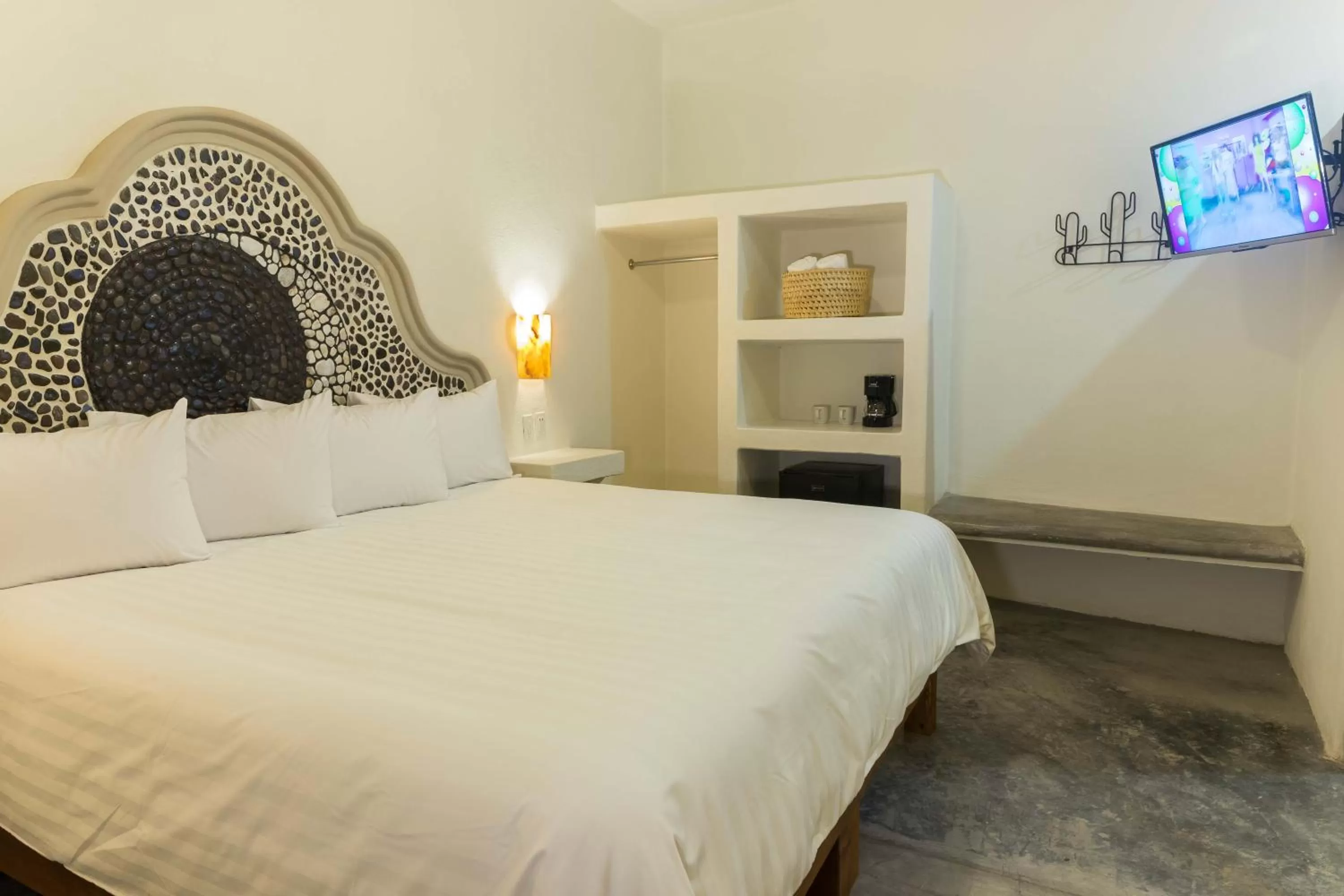 Bed in Paraiso Azul Hotel