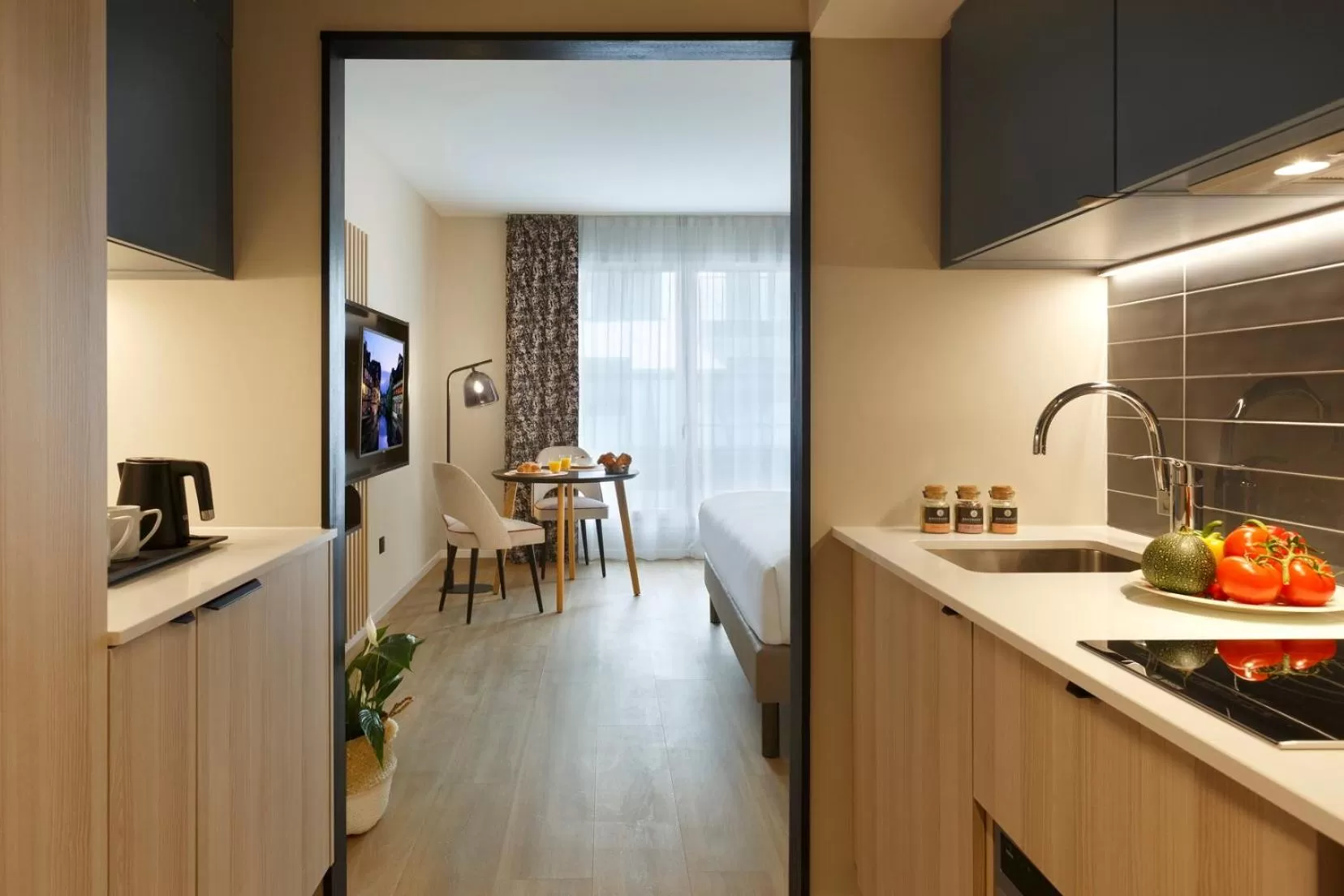 Kitchen or kitchenette in Citadines Eurometropole Strasbourg