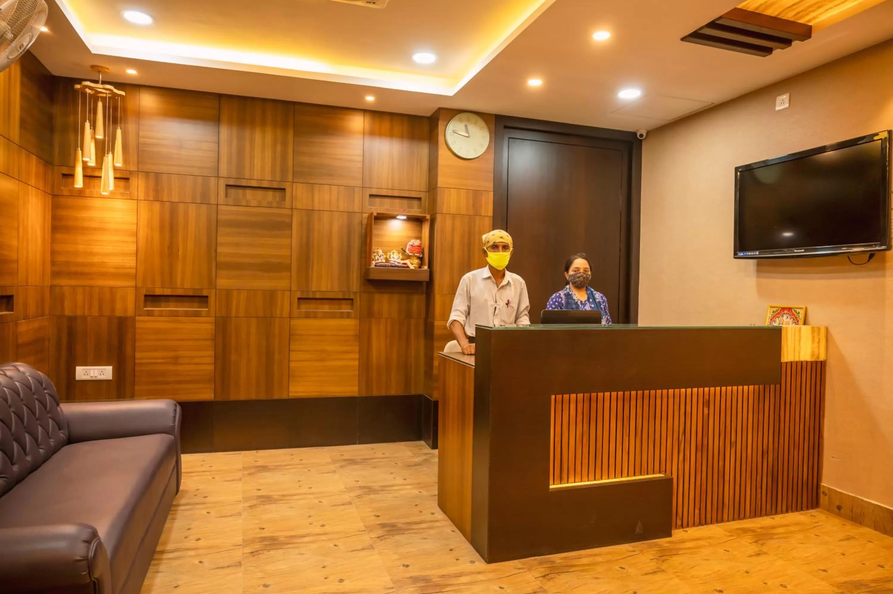 Lobby or reception in Hotel Green Apple