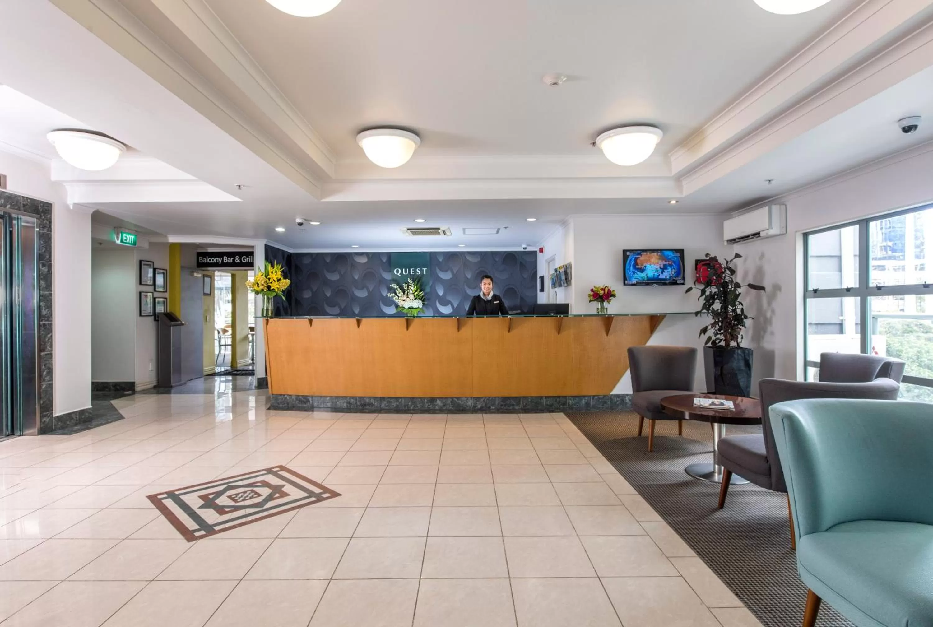 Lobby or reception in Quest Auckland Serviced Apartments