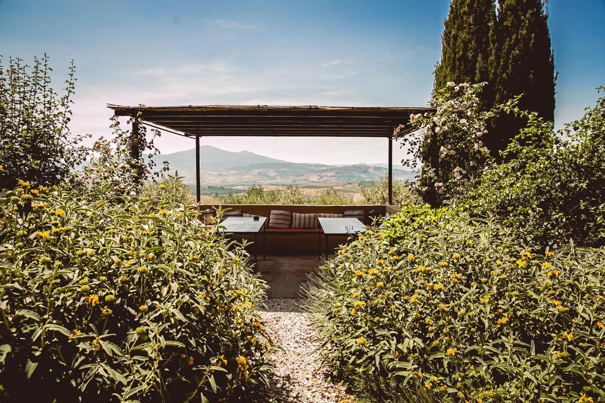 Garden in A440 in Tuscany