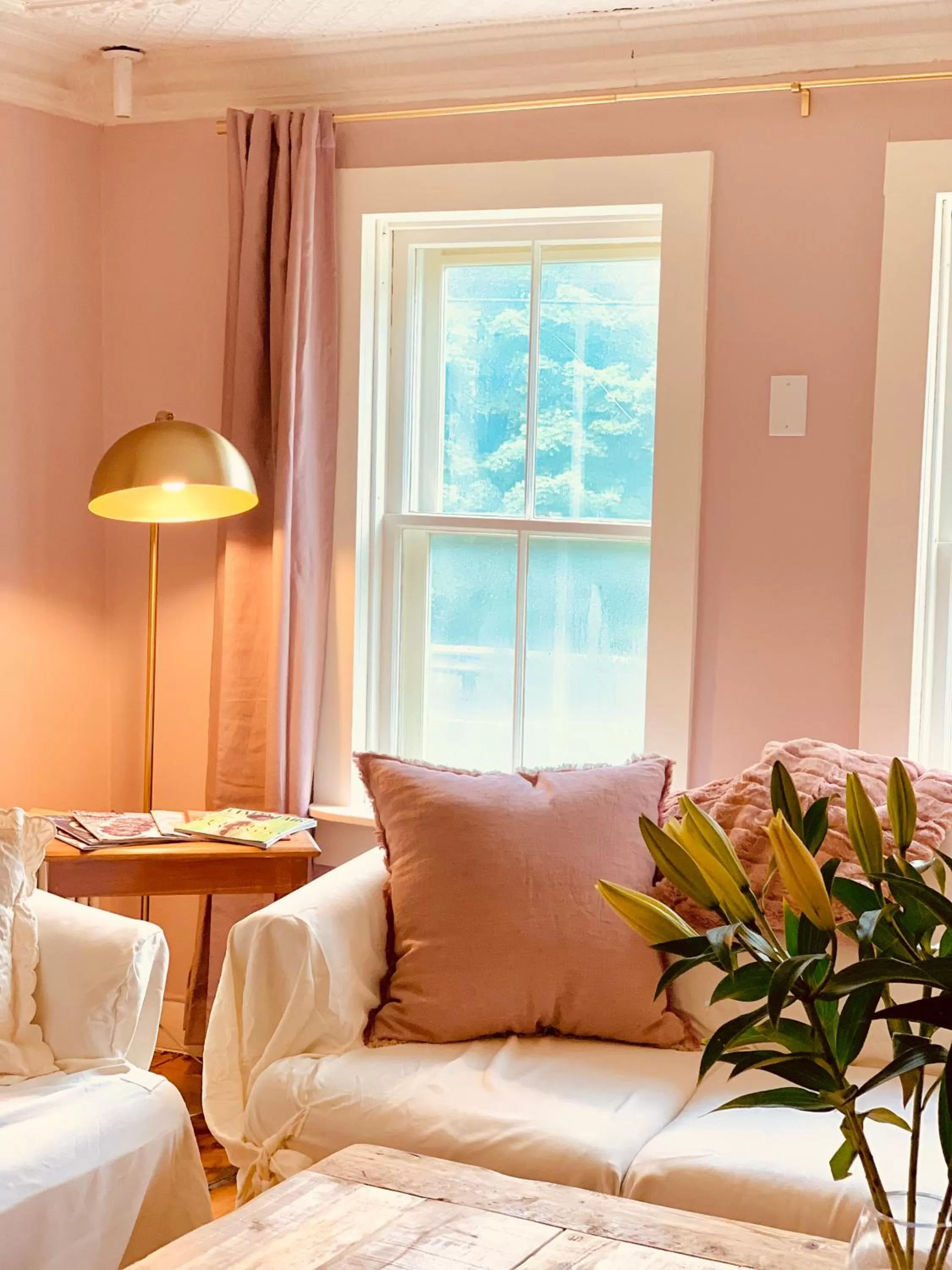 Living room in The Nutmeg Vermont