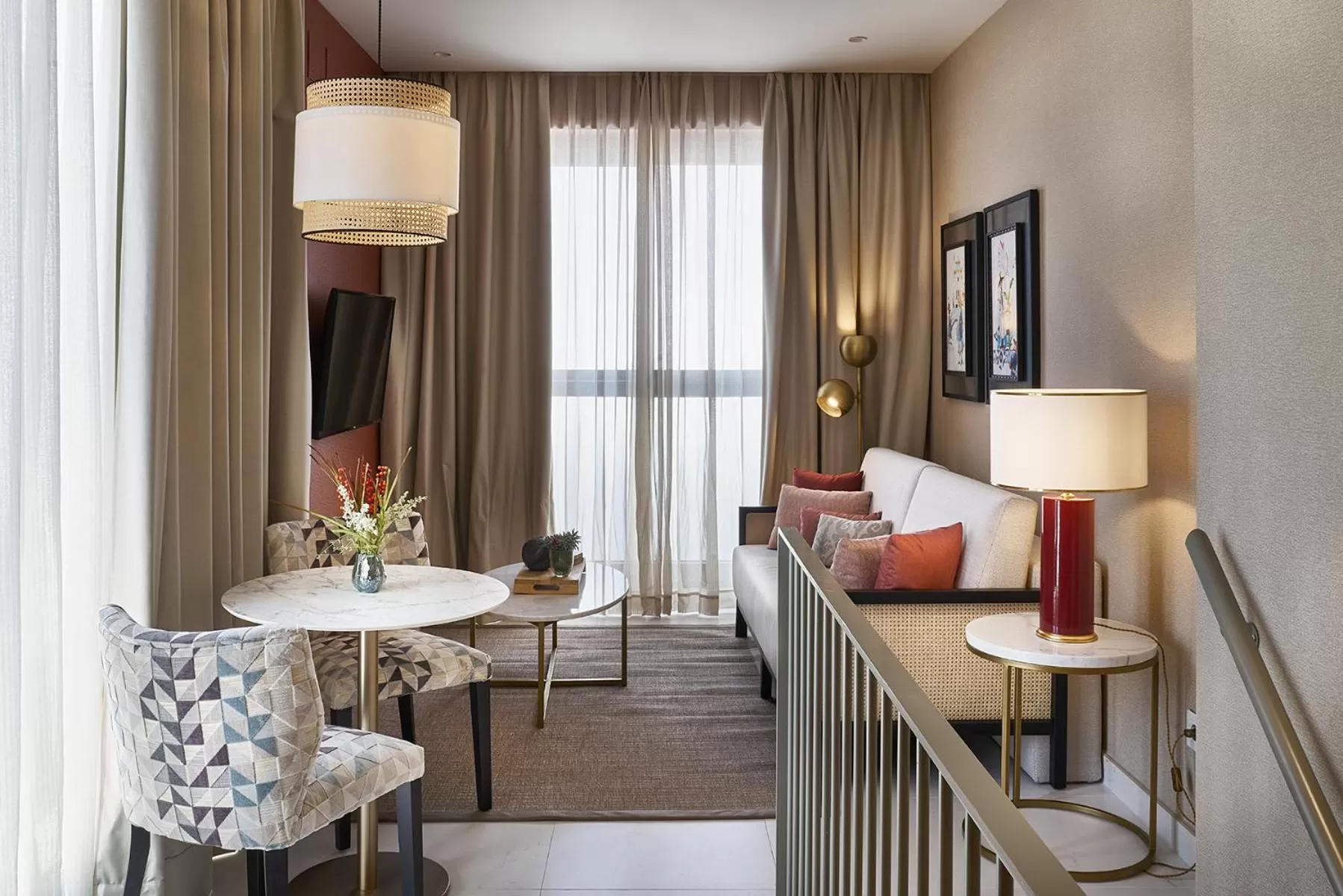 Living room in Vincci Molviedro Suites Apartments