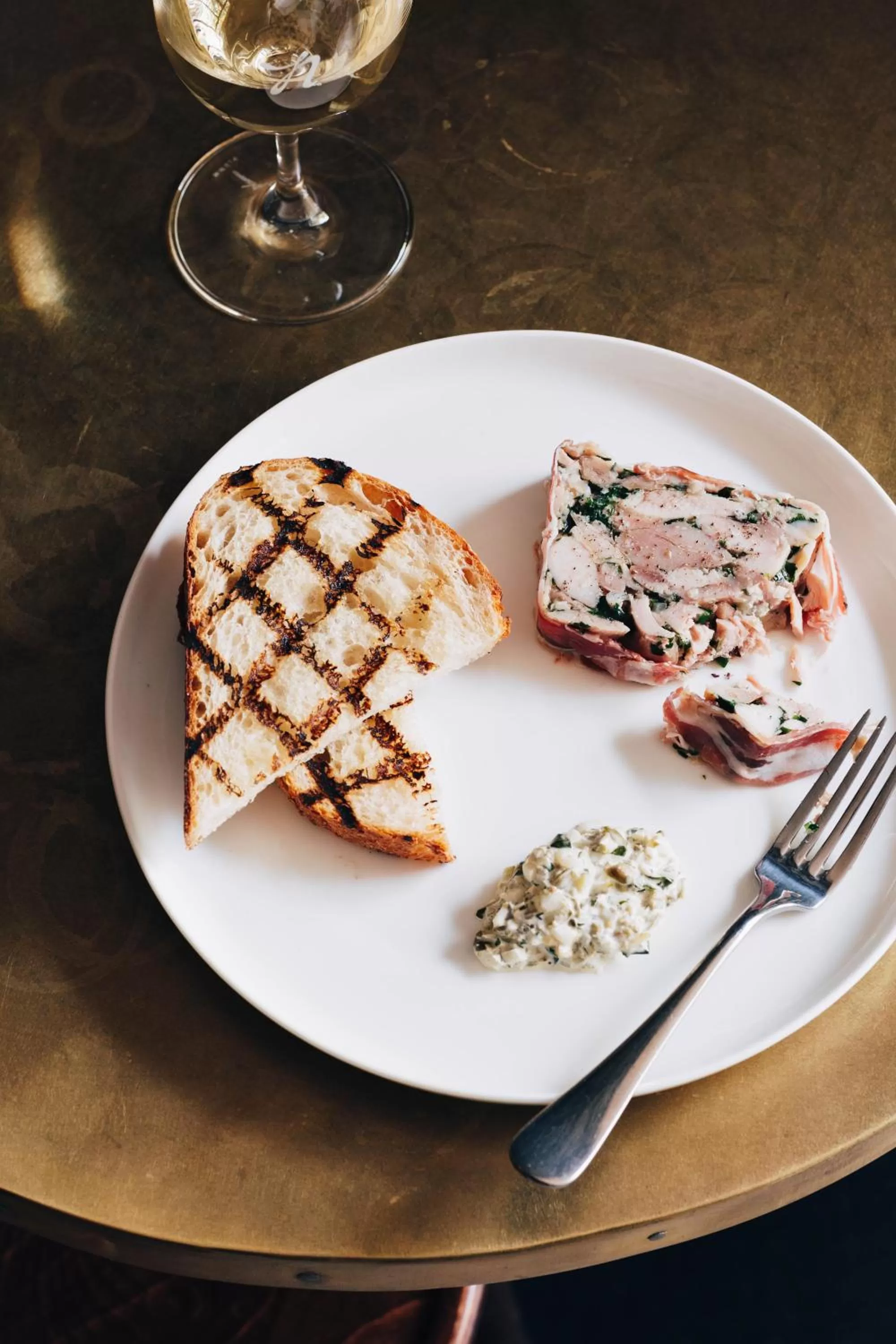 Food close-up in Naughtons Hotel