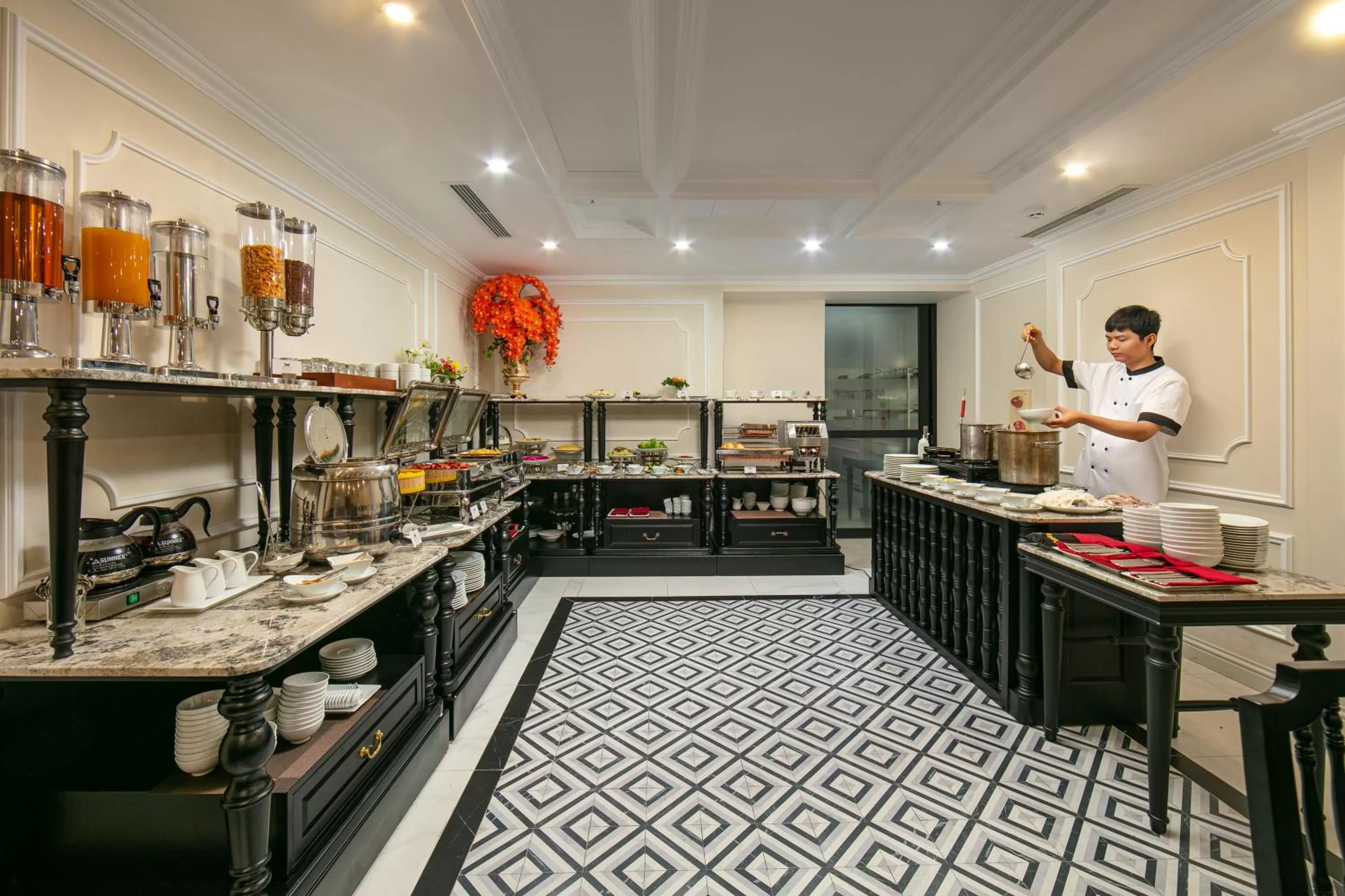 Buffet breakfast in Amira Hotel Hanoi