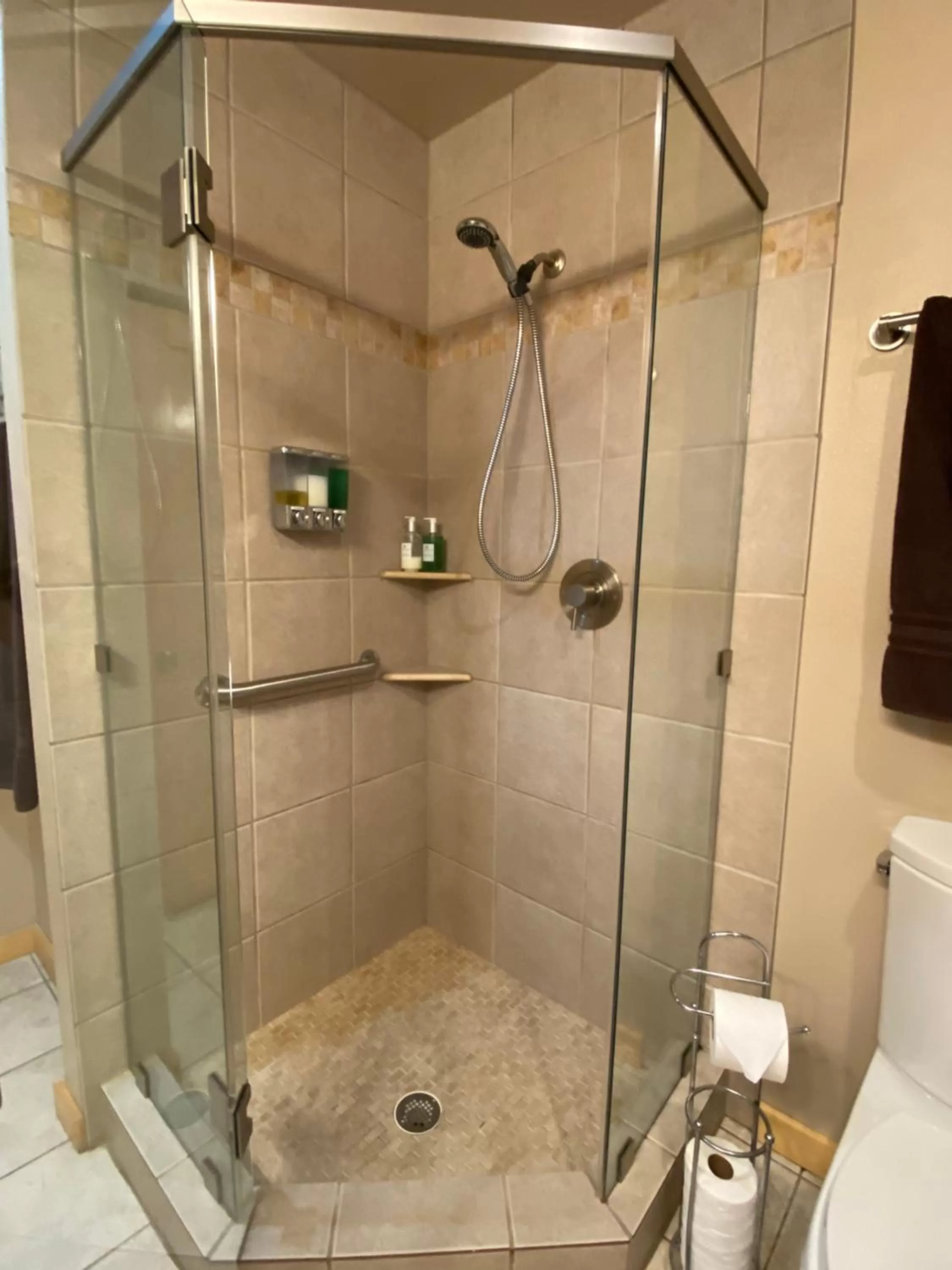 Shower in Twisp River Suites