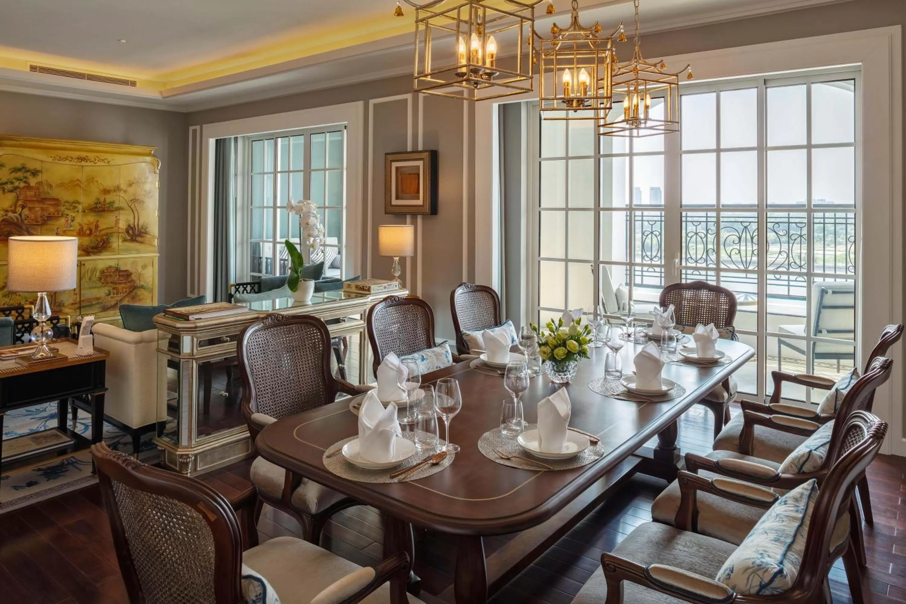 Dining area in Mia Saigon – Luxury Boutique Hotel