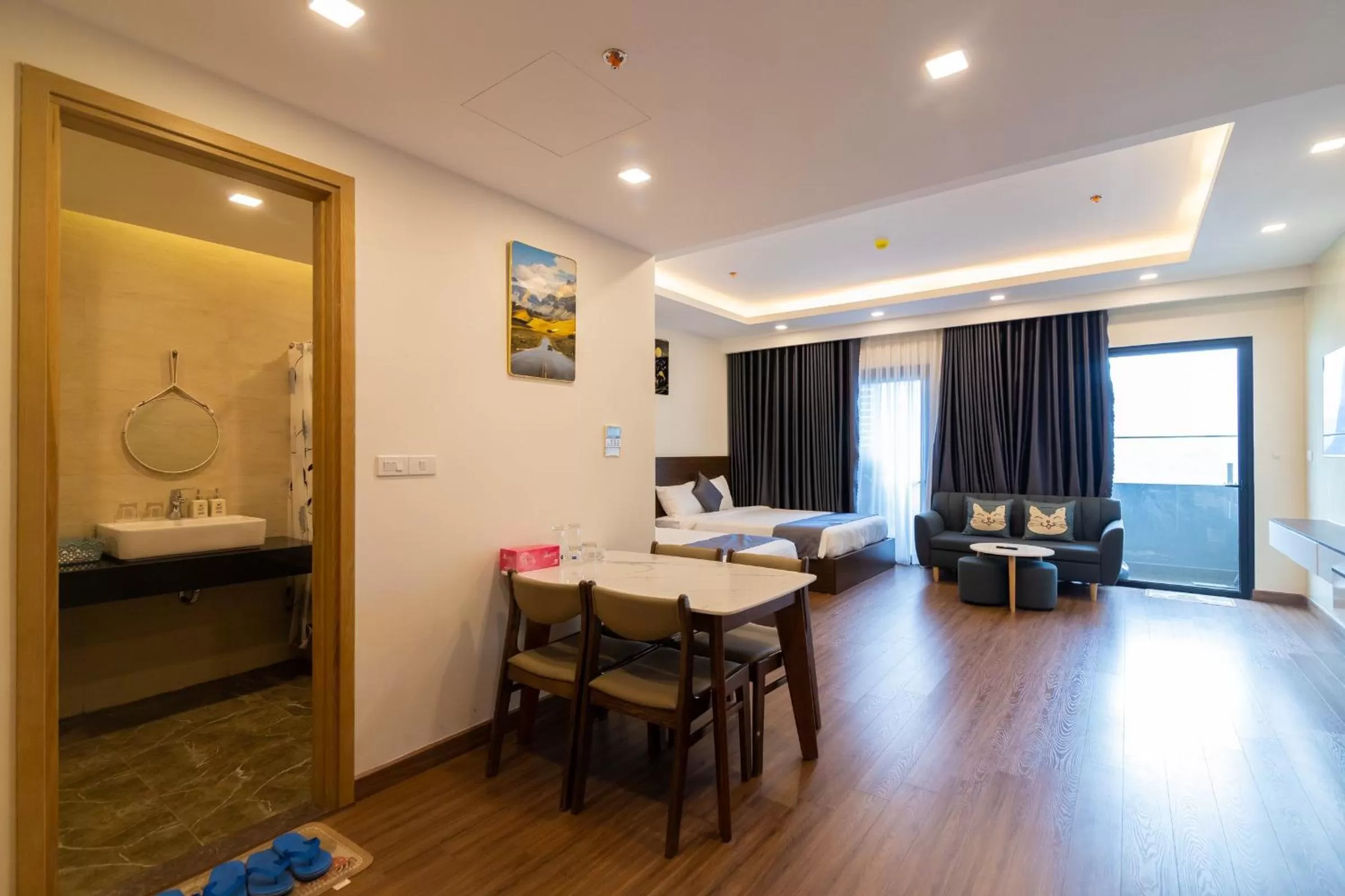 Living room in FLC Sea Tower Quy Nhơn - Homostay