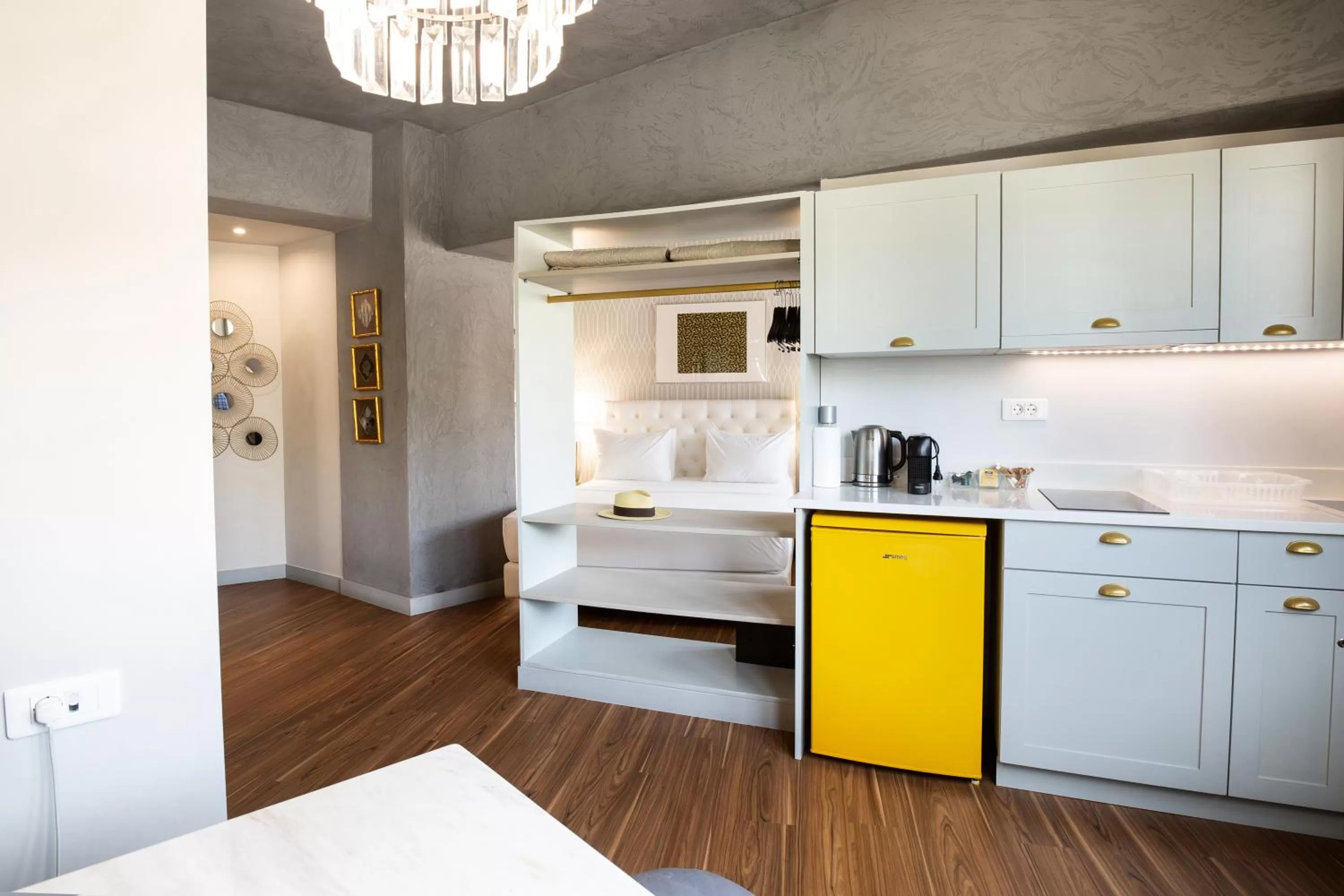 Kitchen or kitchenette in Downtown Athens Lofts - The Acropolis Observatory
