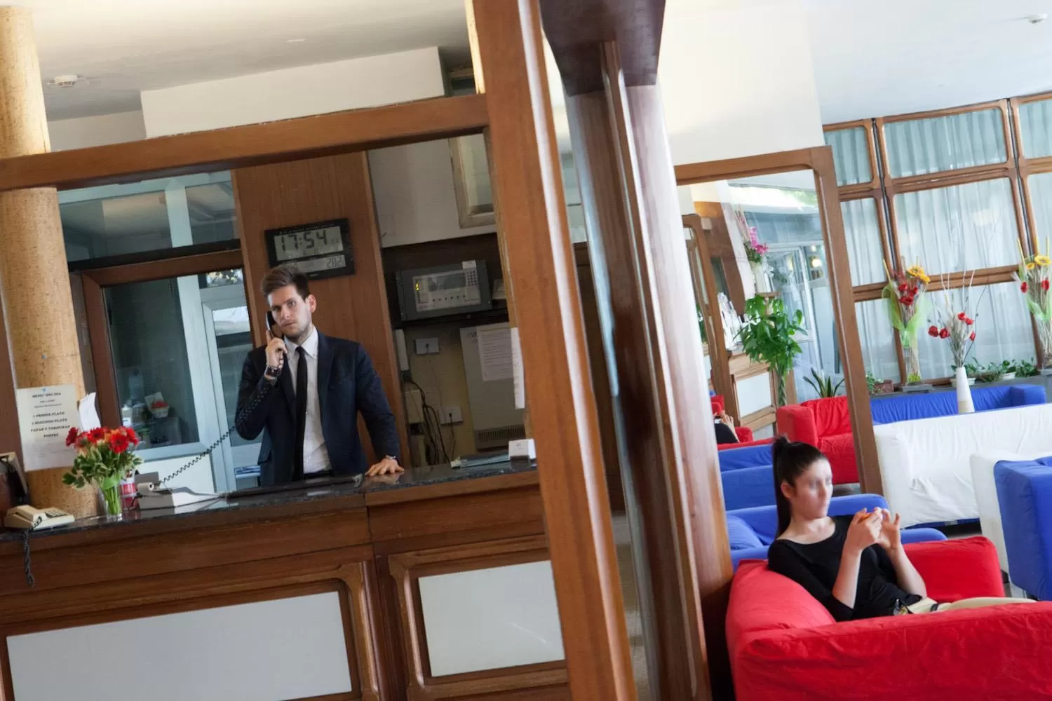 Lobby or reception in AUTO PARK Hotel