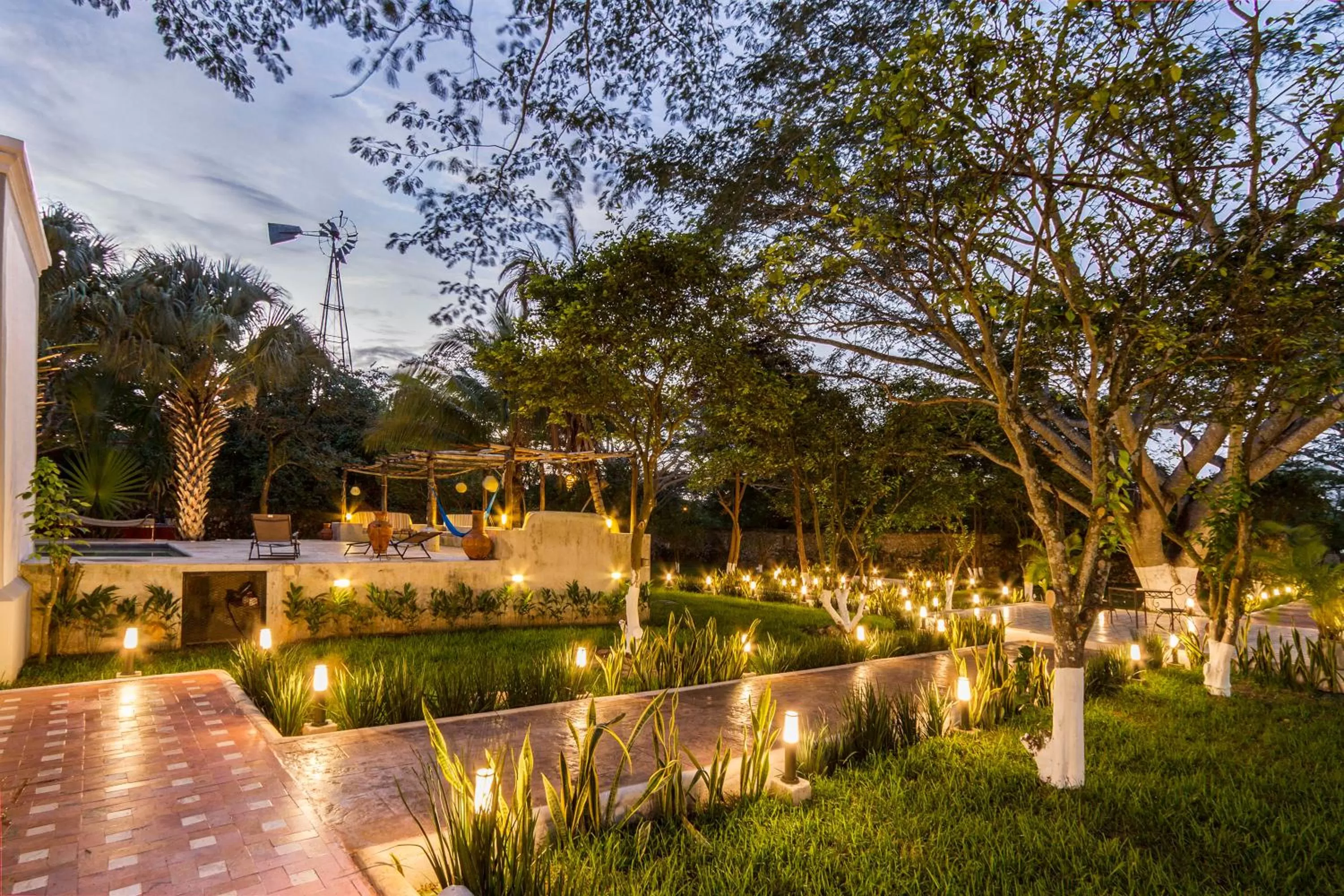 Garden in Hacienda Santa Cruz Merida