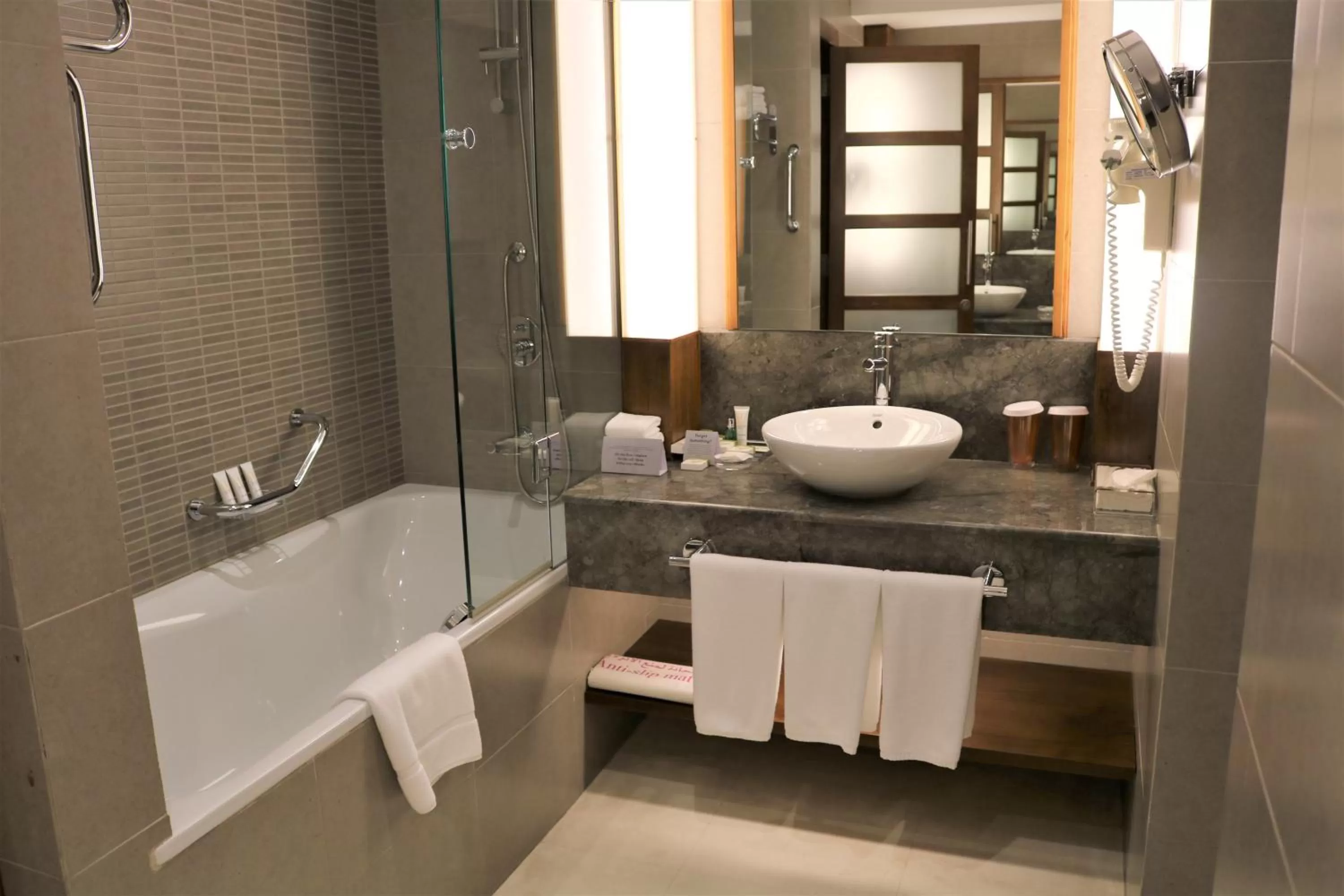 Bathroom in Crowne Plaza Sohar by IHG