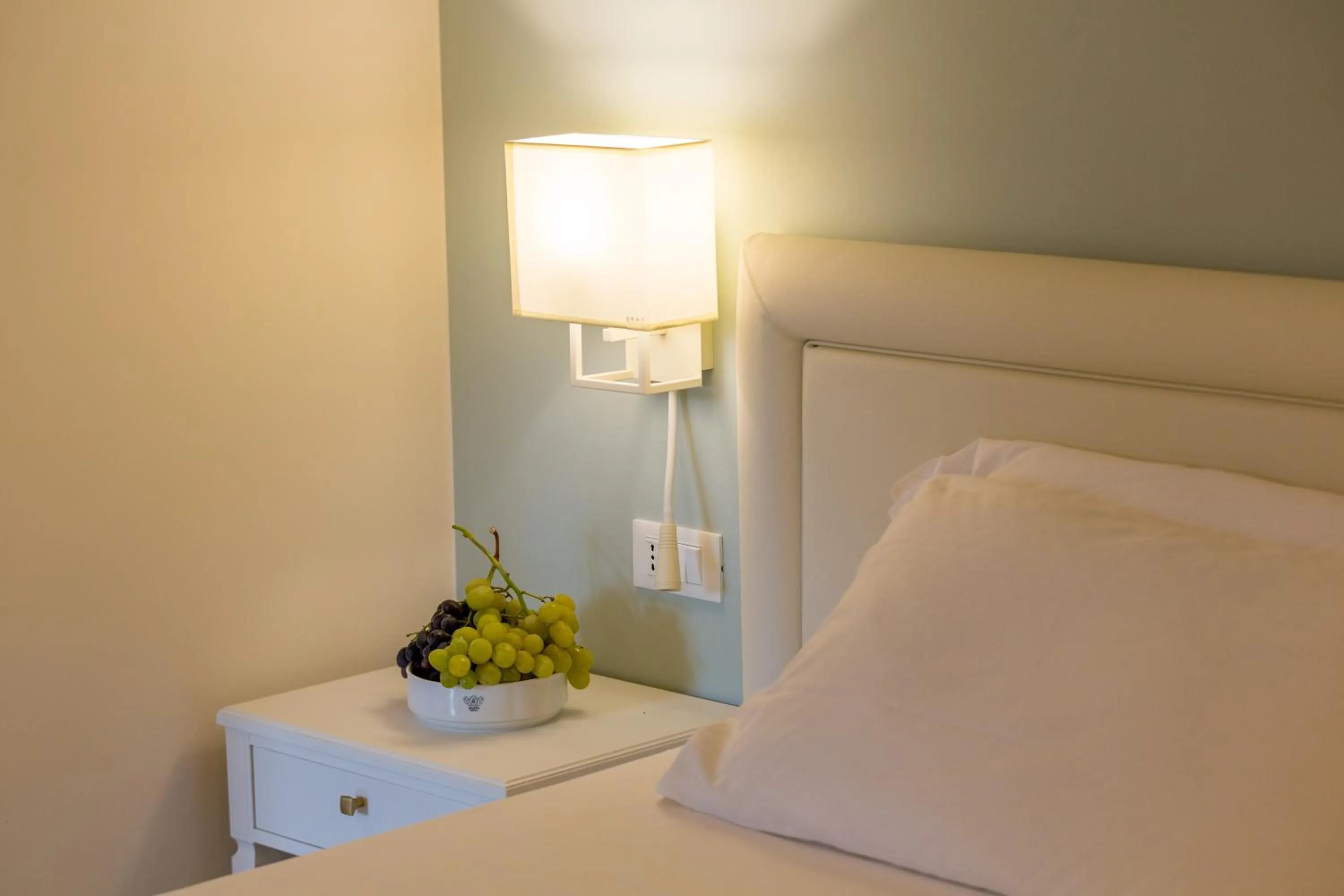 Bed in Hellenia Yachting Hotel & SPA