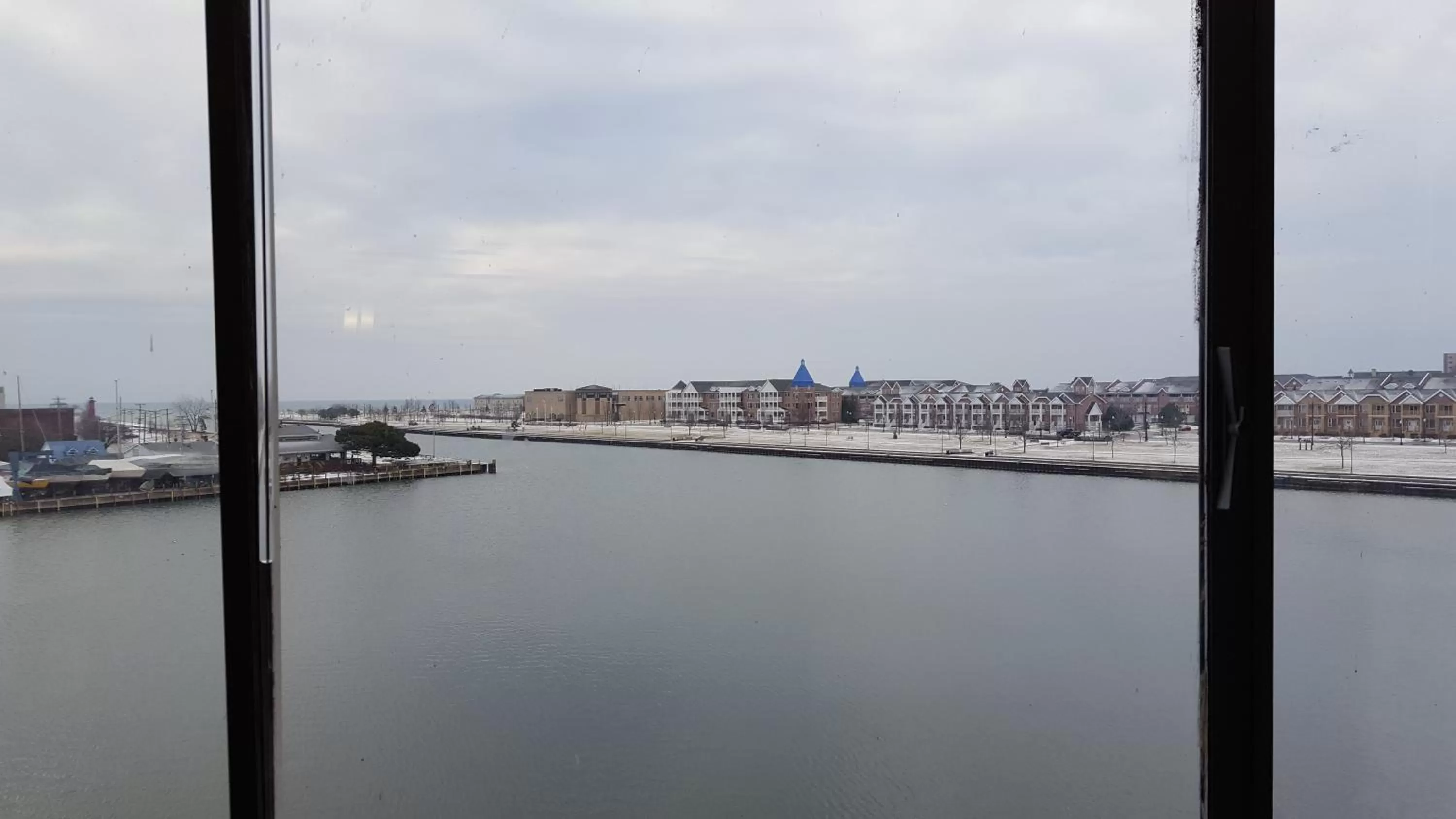 Lake view in Wyndham Garden Kenosha Harborside