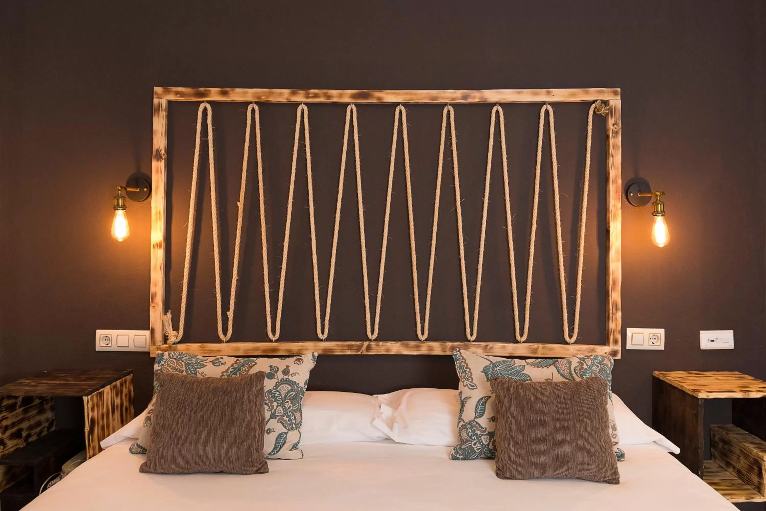 Bed in Hotel Posada de las Cuevas