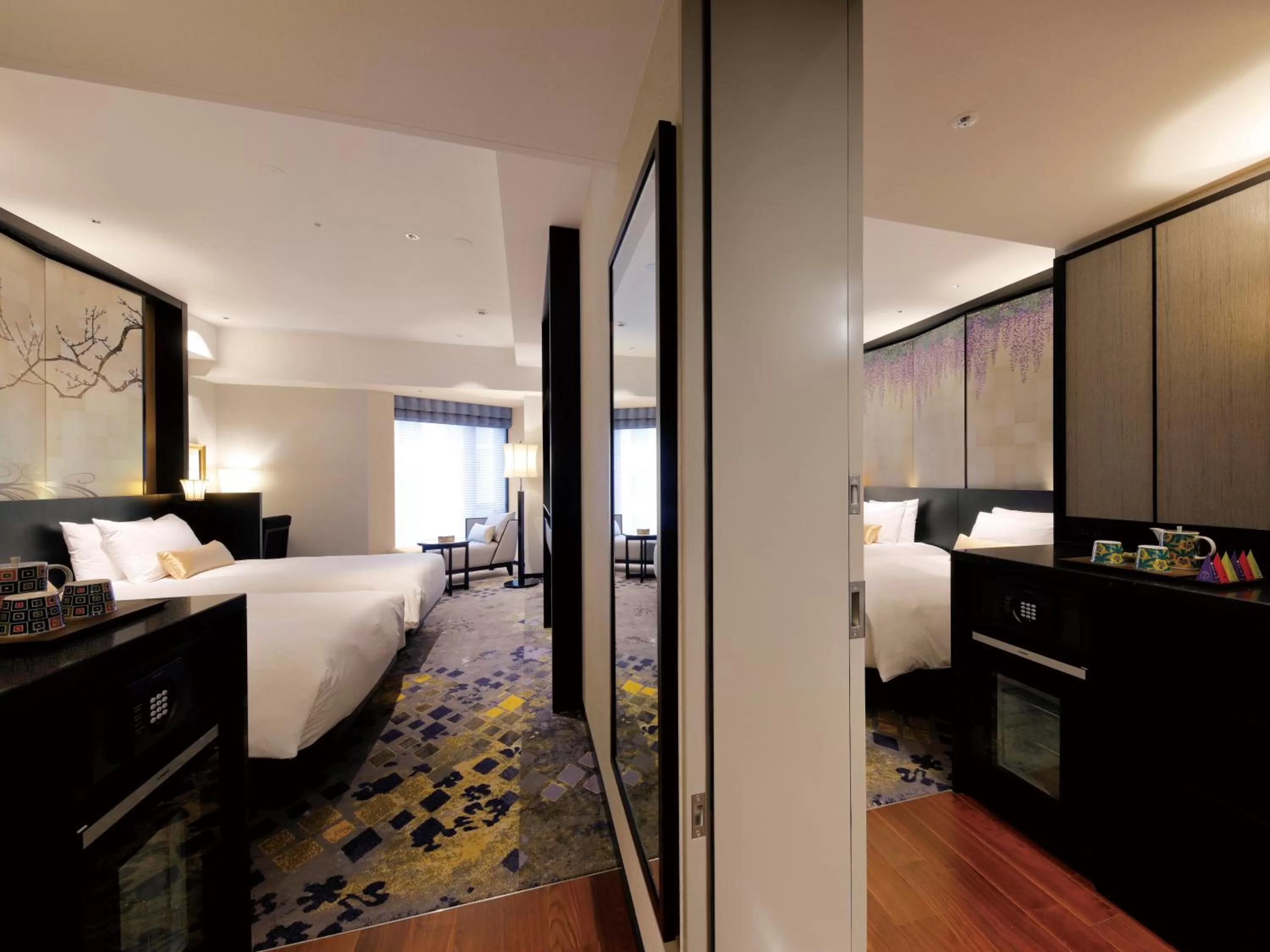 Photo of the whole room, Bed in THE HOTEL SANRAKU KANAZAWA 21th December 2022 OPEN