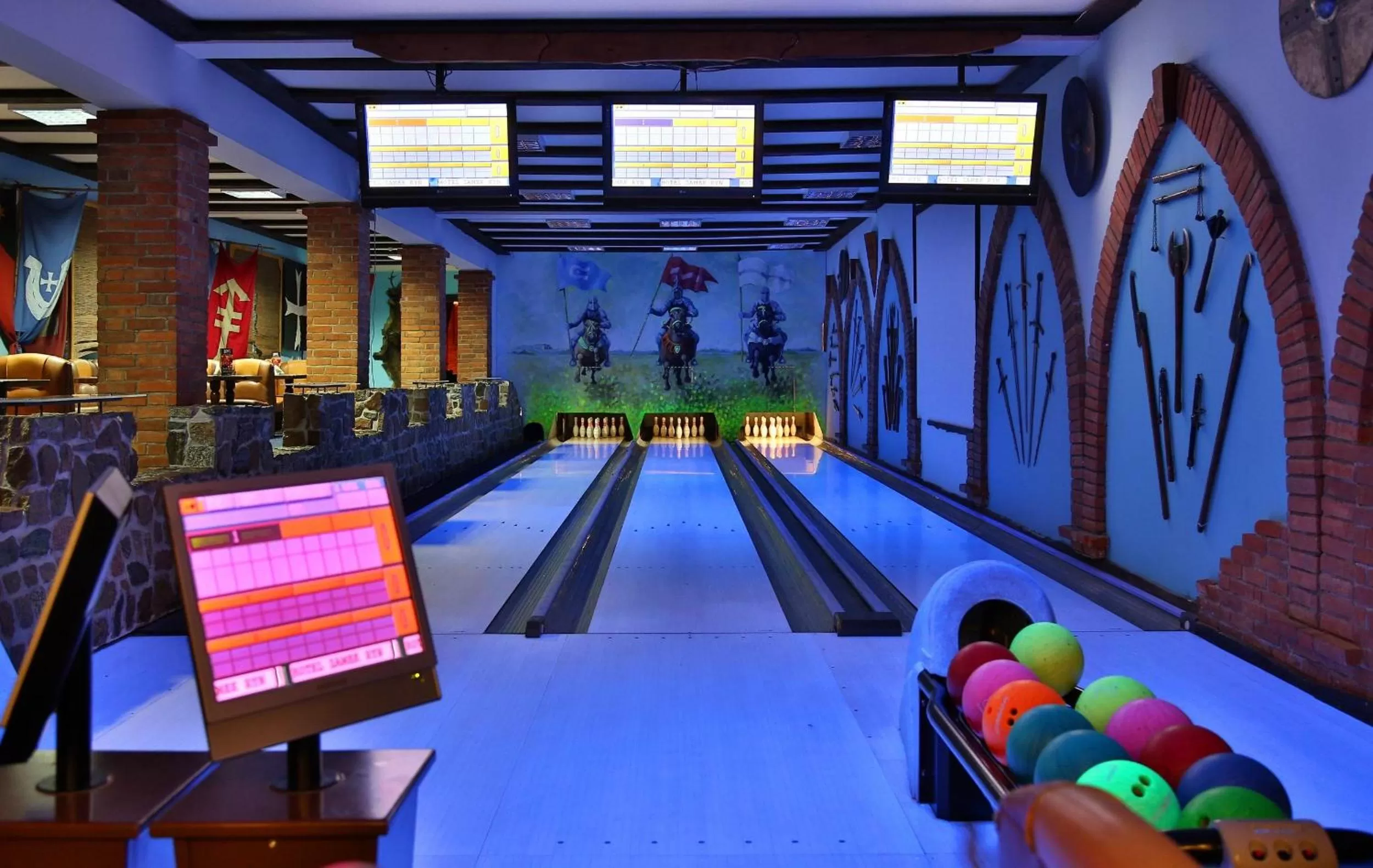 Bowling in Hotel Zamek Ryn