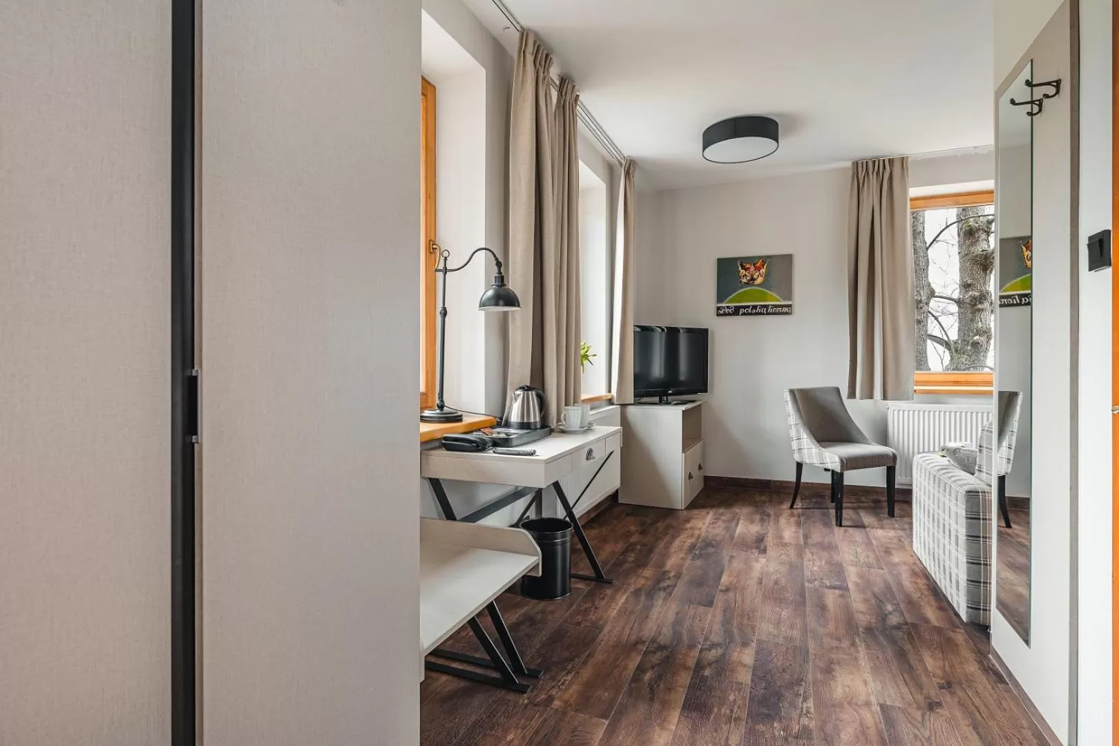 Seating area in Hotel Batory