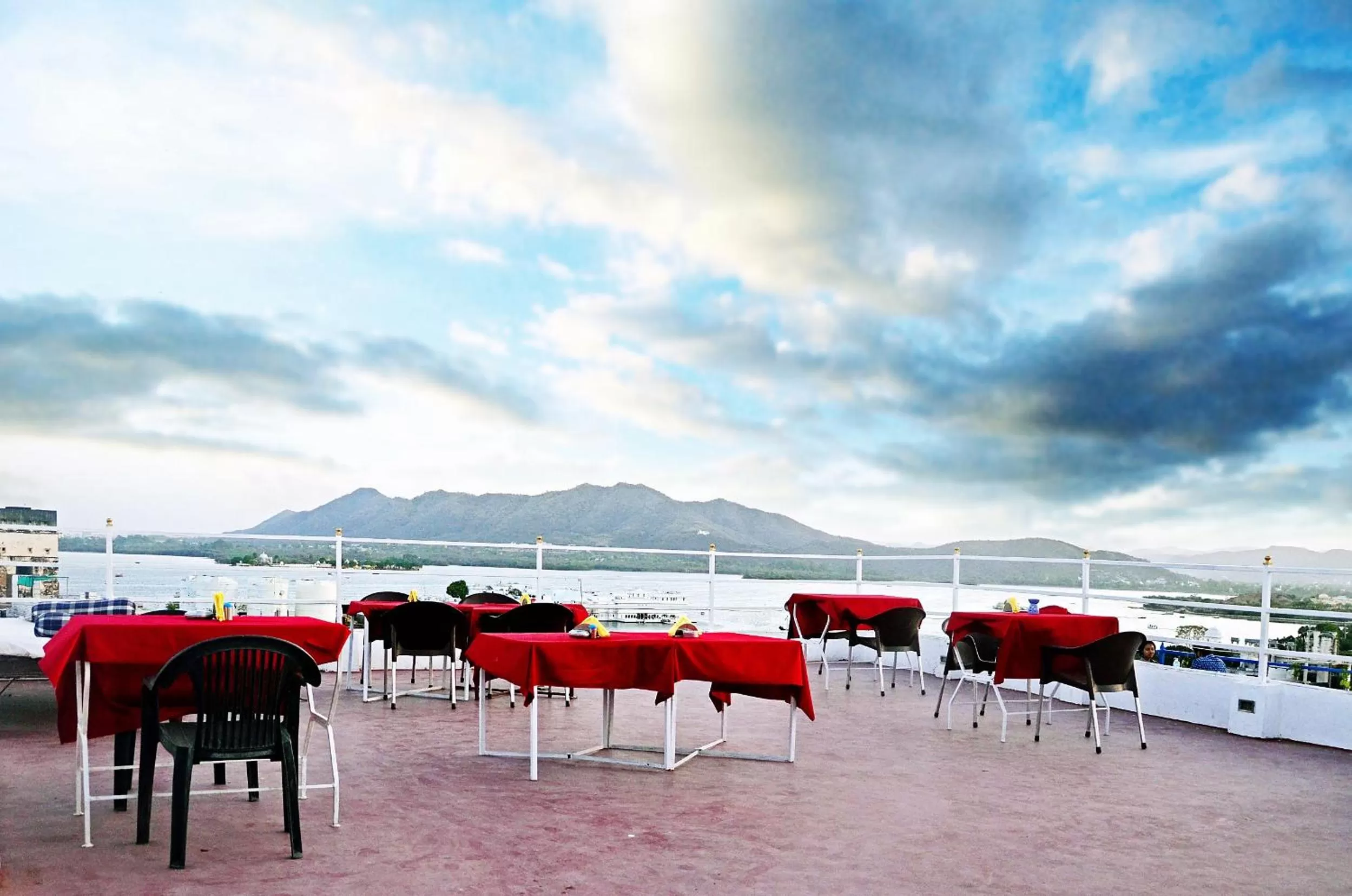 Continental breakfast in The Lake View Hotel- On Lake Pichola