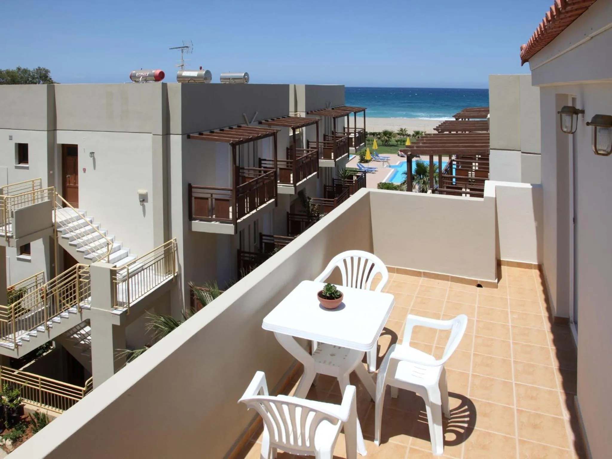 Balcony/Terrace in Ilian Beach & Apartments