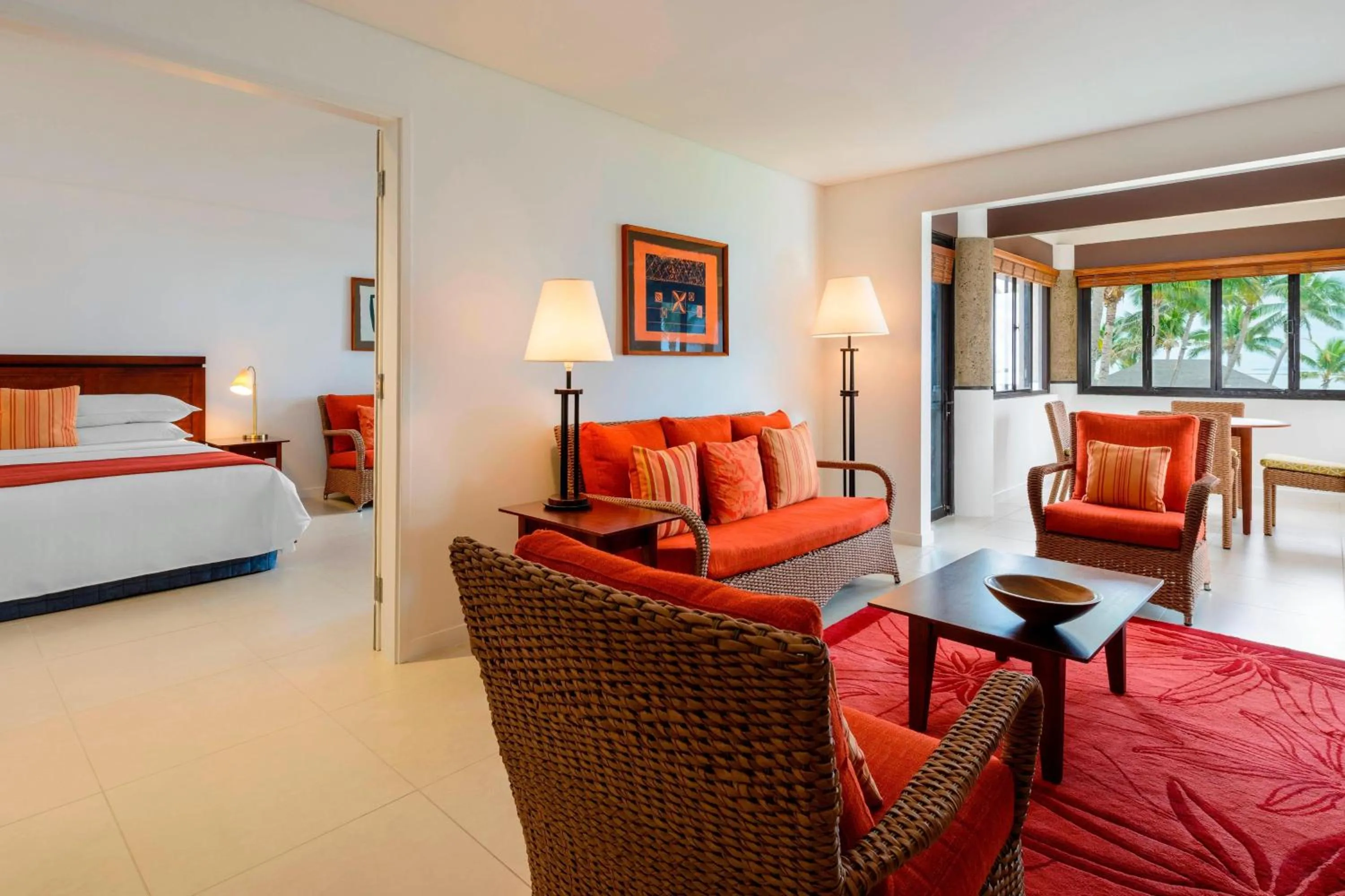 Bedroom, Bed in Sheraton Denarau Villas