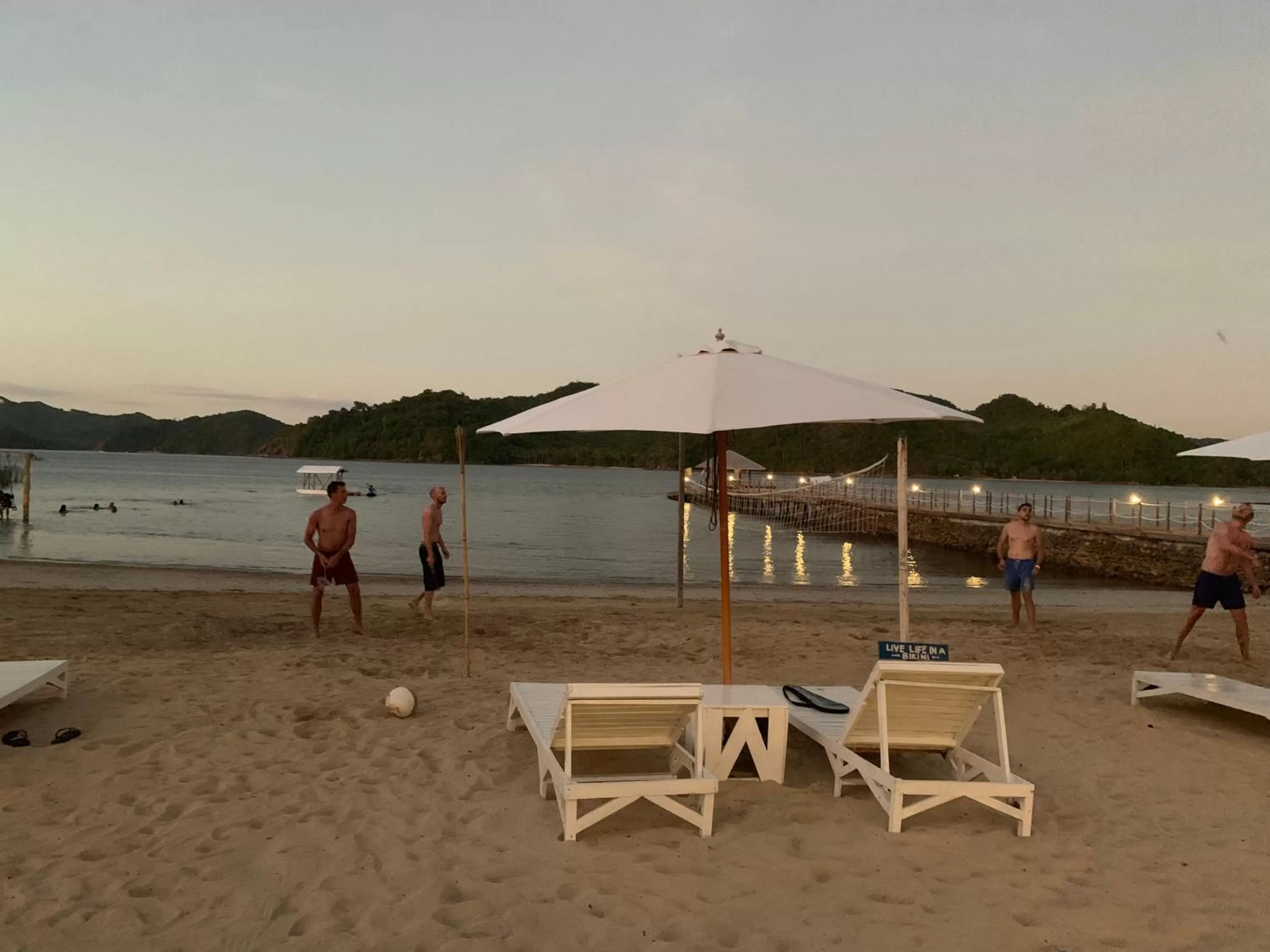 People in Pangulatan Beach Resort