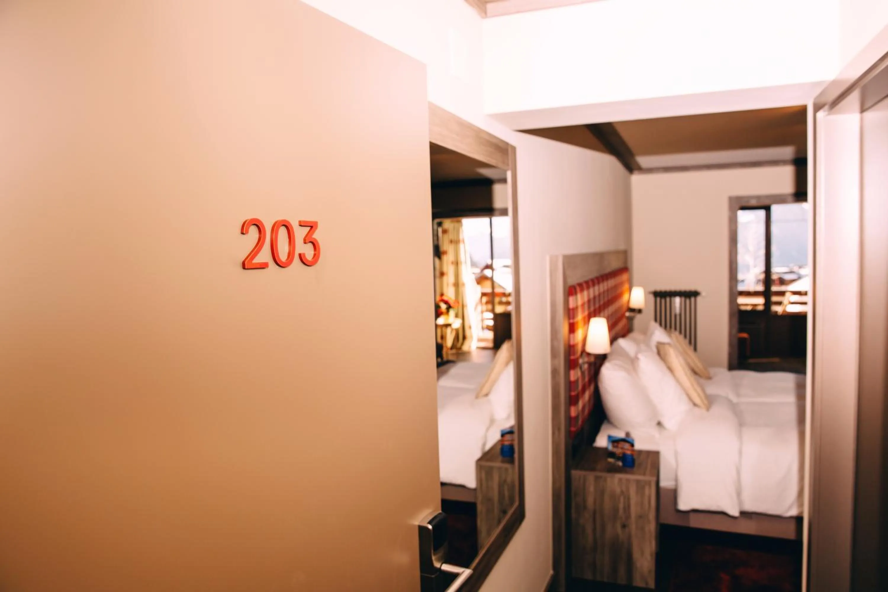 Decorative detail, Bed in Hotel Bristol Verbier