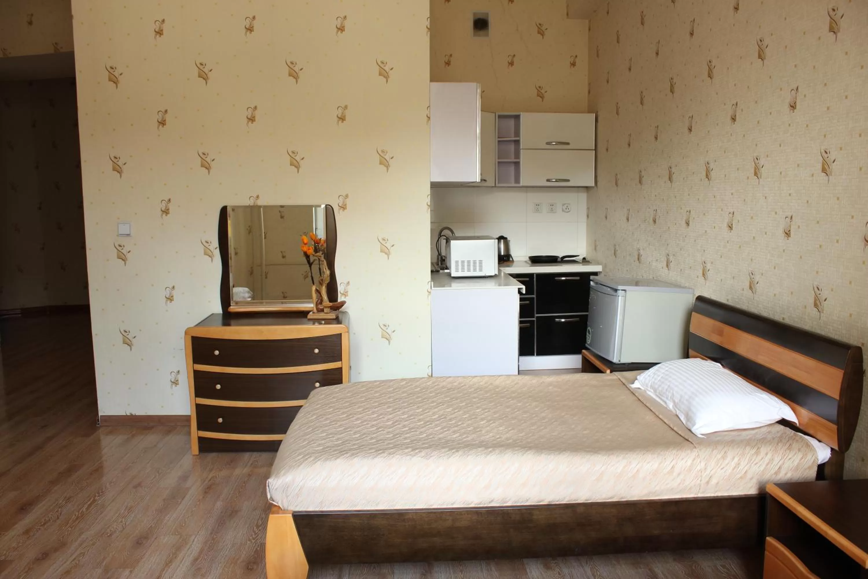 Bed in Tsolmon's Serviced Apartments