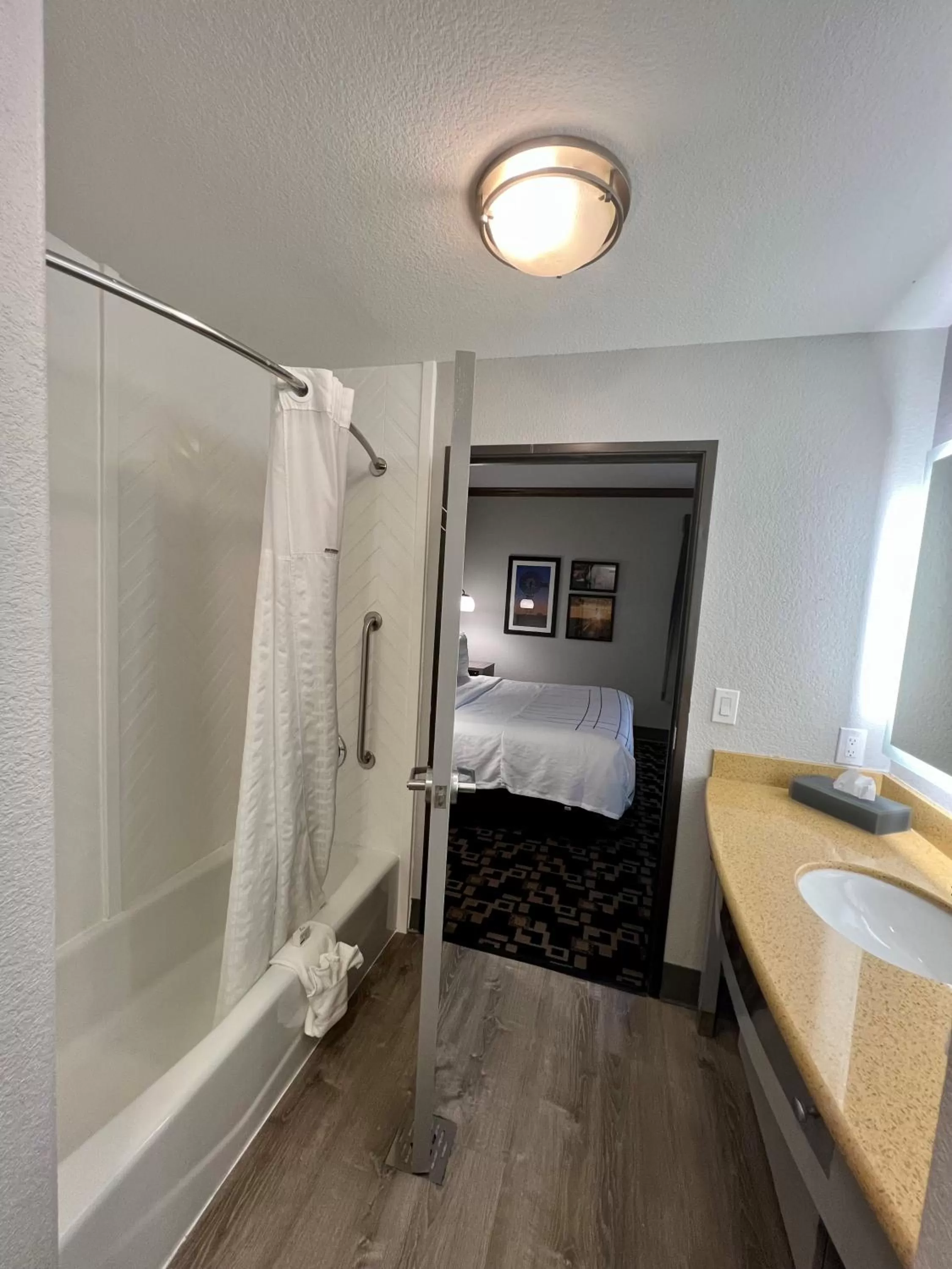 Bathroom, Bed in La Quinta by Wyndham Big Spring
