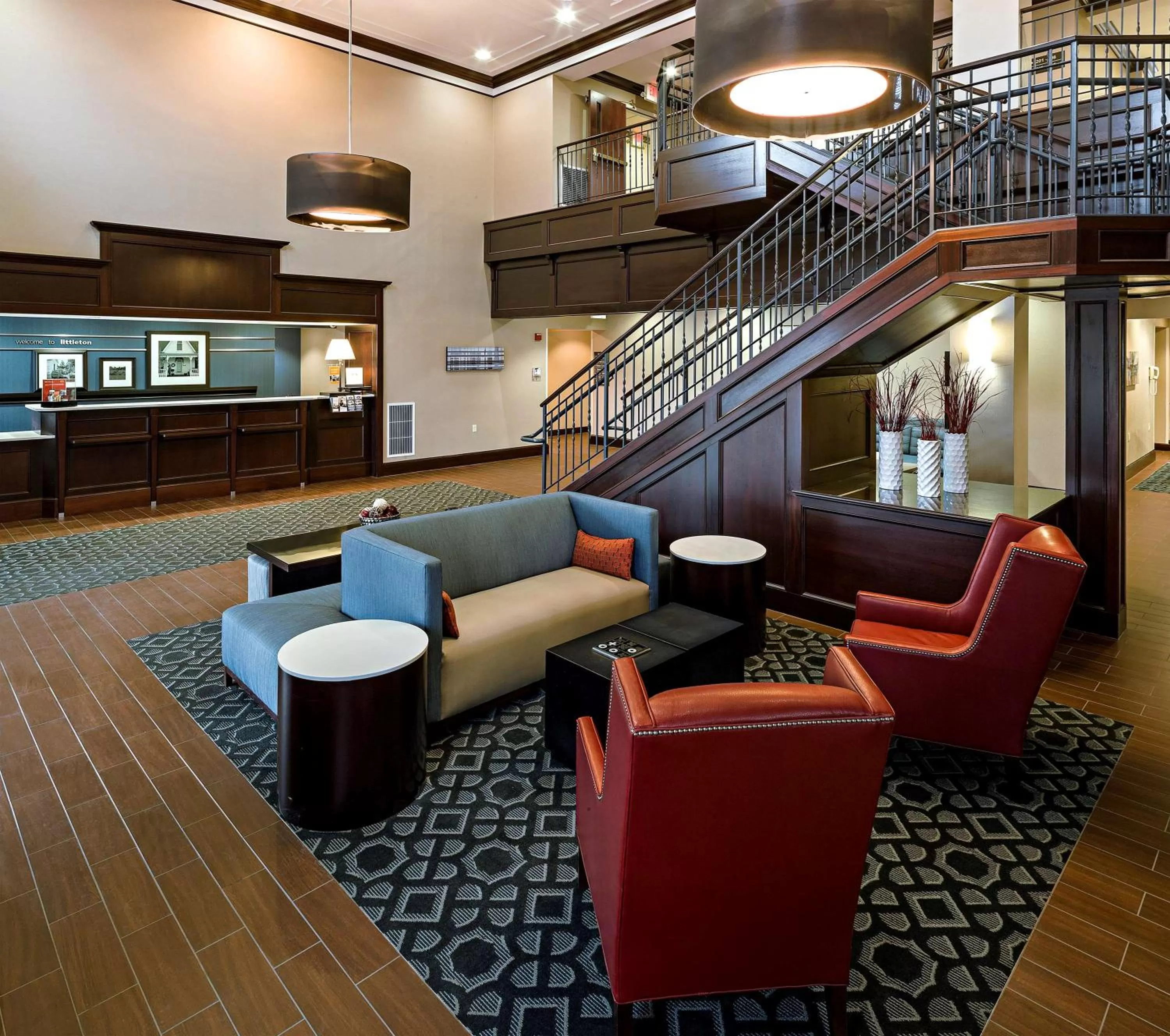 Lobby or reception in Hampton Inn Littleton