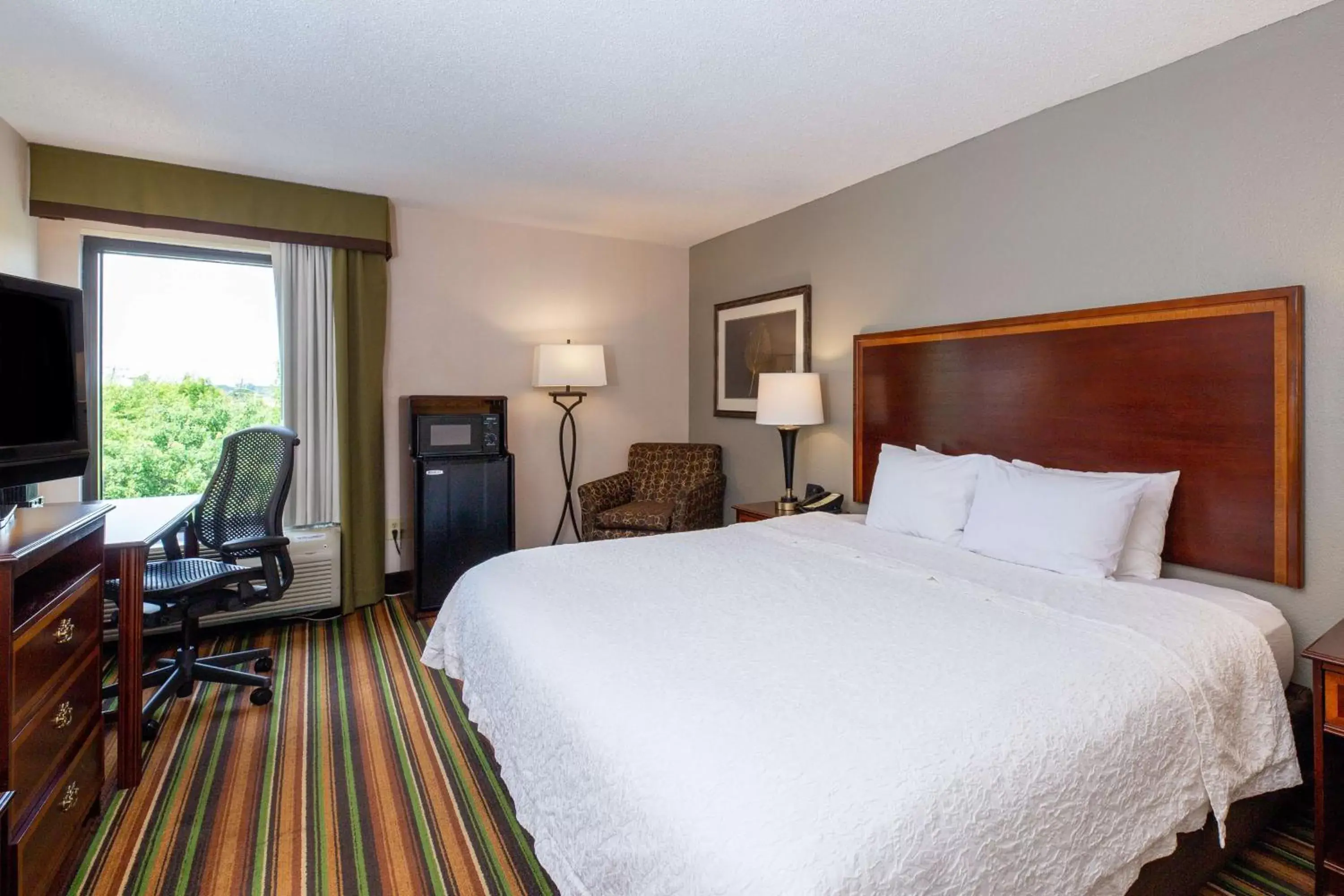 King Room with Accessible Tub - Mobility and Hearing Access/Non-Smoking in Hampton Inn Winston-Salem Hanes Mall King Room with Accessible Tub - Mobility and Hearing Access/Non-Smoking in Hampton Inn Winston-Salem Hanes Mall