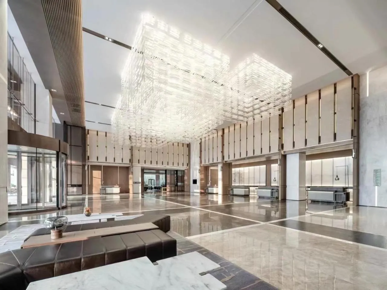 Lobby or reception in Wuhan Marriott Hotel Hankou