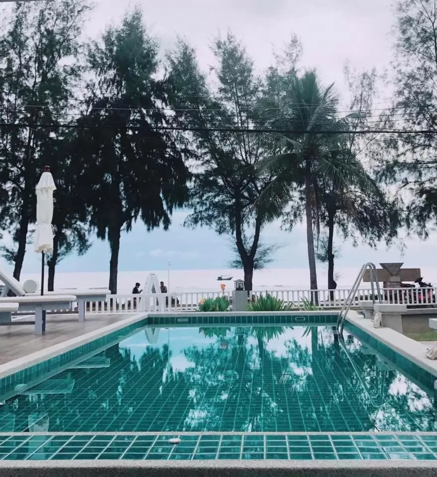 Swimming Pool in BC Summer Beach