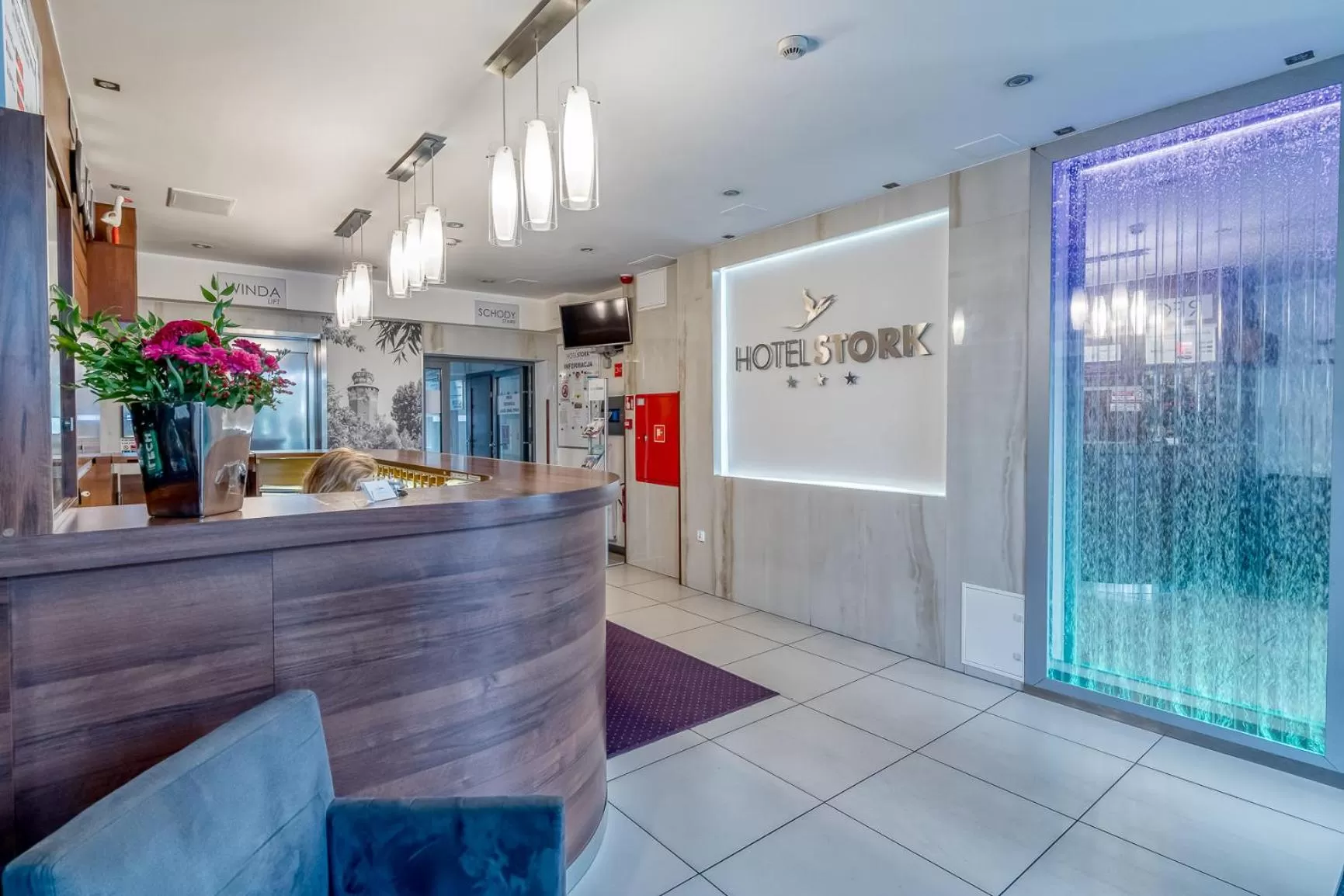 Lobby or reception in Hotel Stork