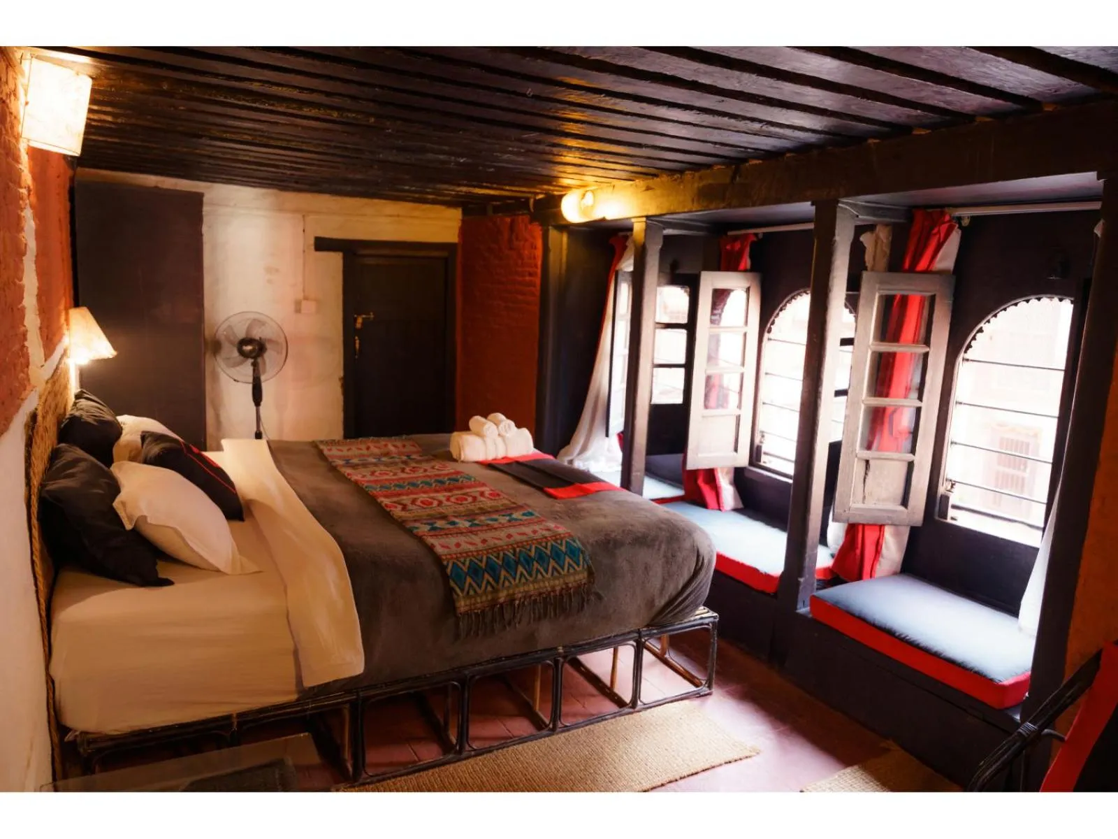 Photo of the whole room, Bed in Hira Guest House