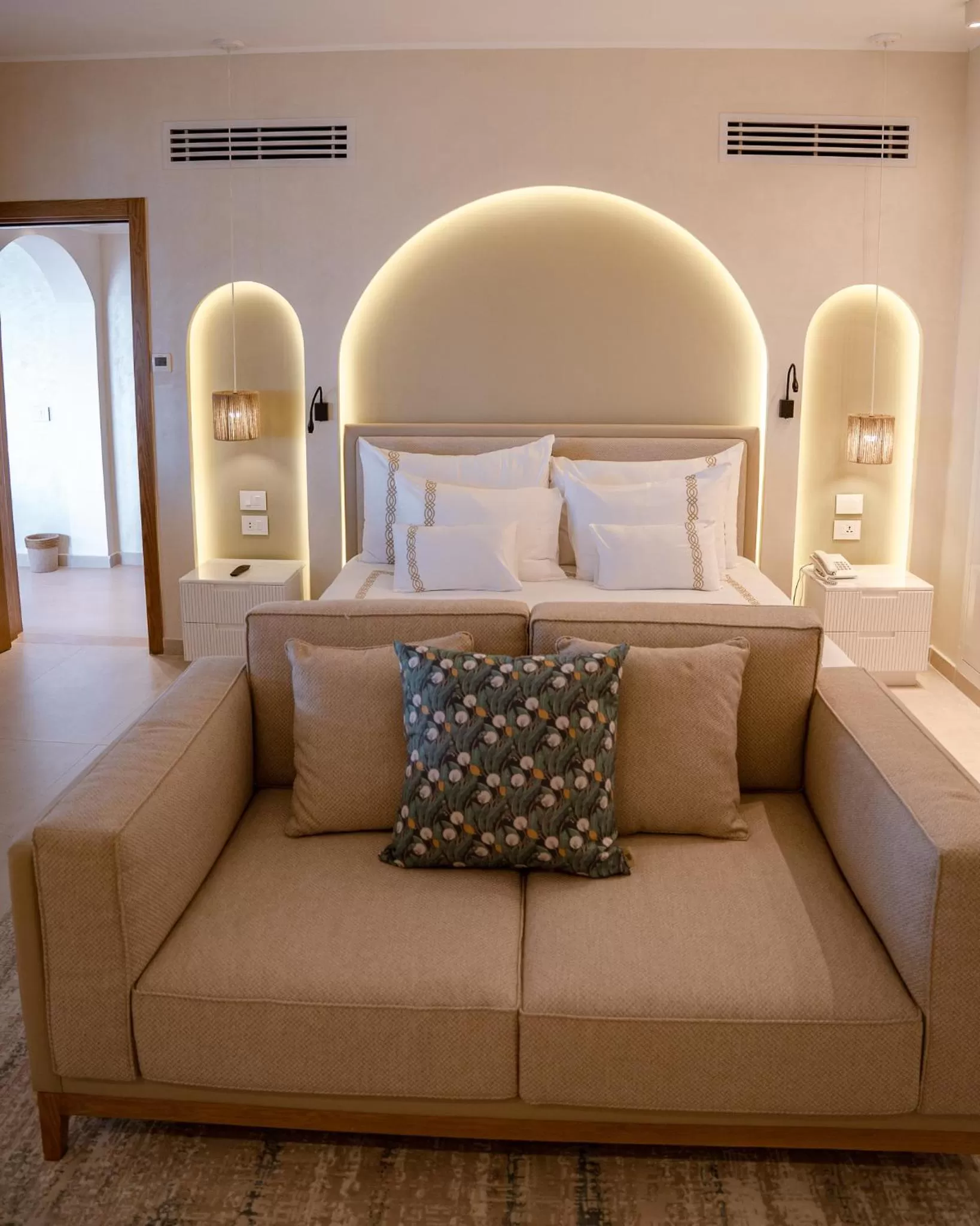 Bedroom, Bed in Fort Arabesque Resort, Spa & Villas