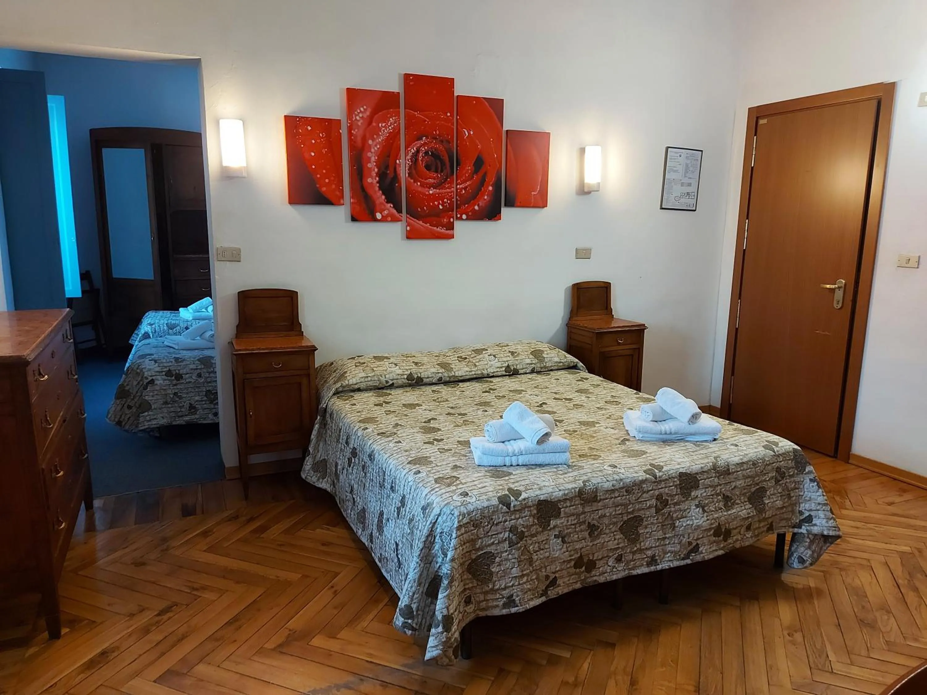 Bed in Hotel Sommeiller