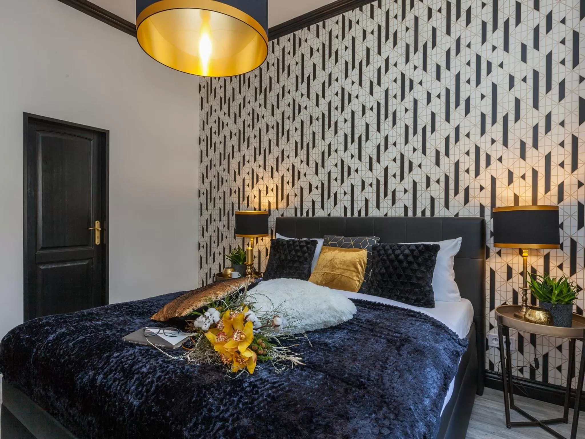 Bedroom, Bed in Golden Prague Rooms