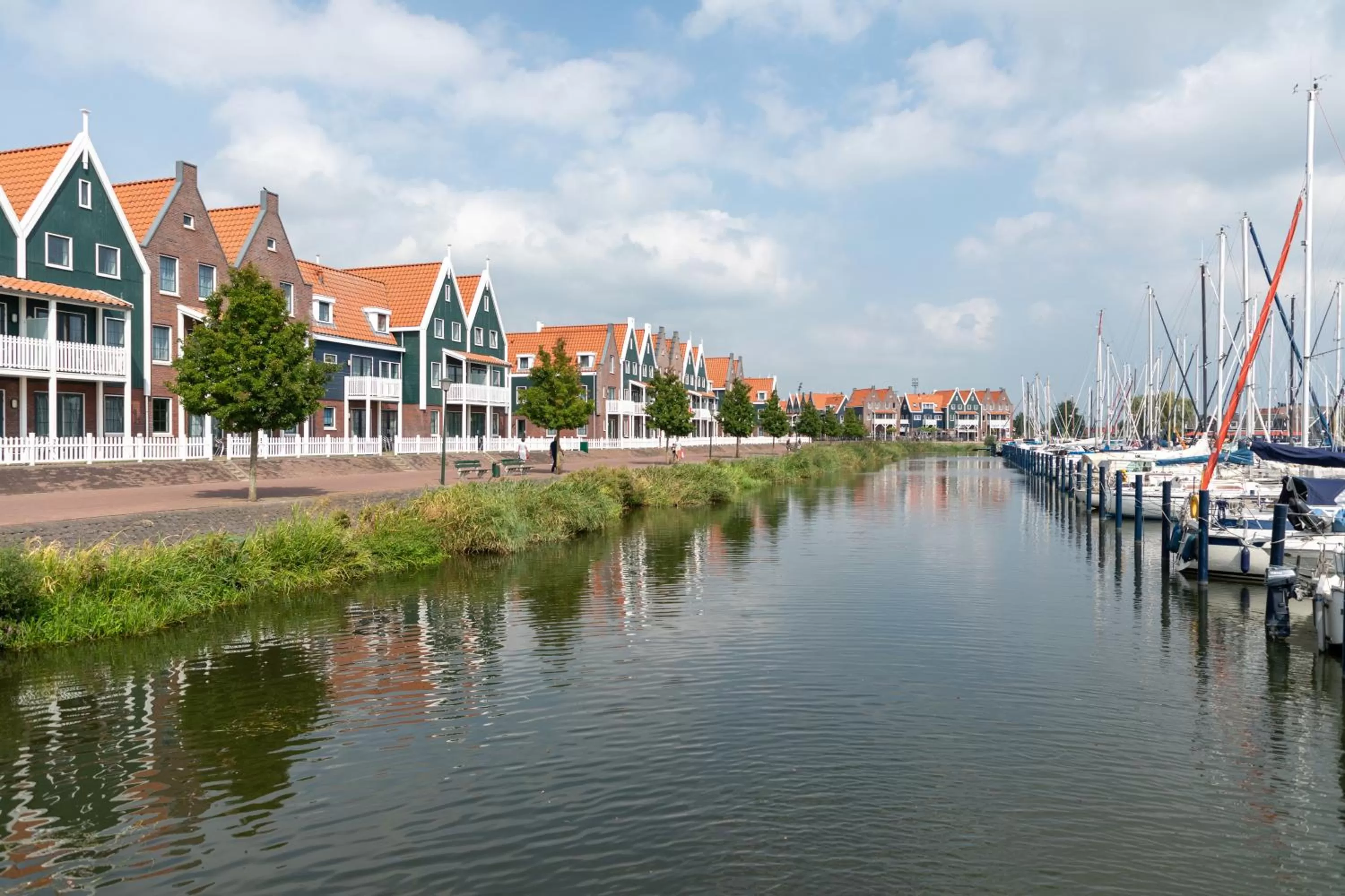 Natural landscape in Marinapark Volendam