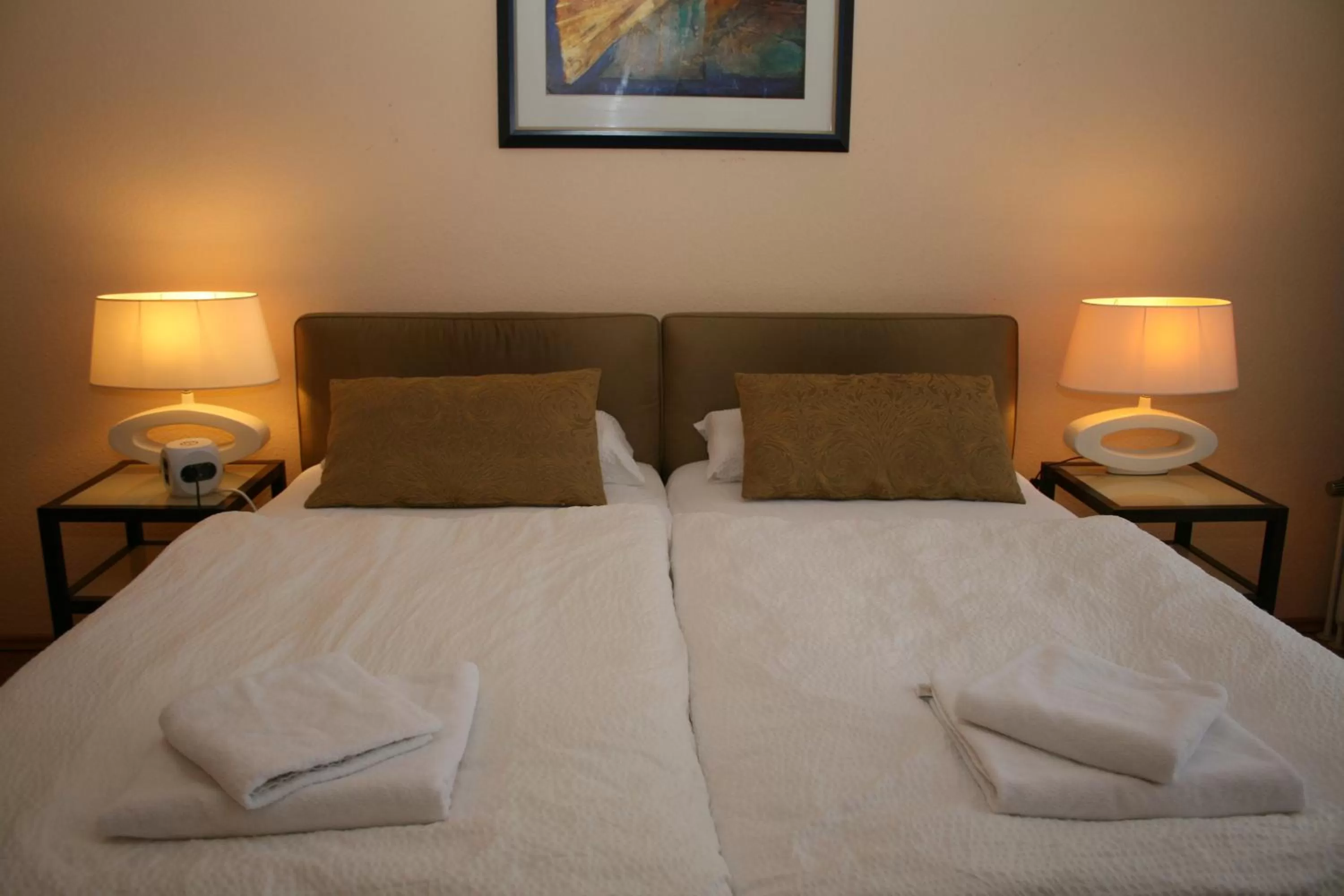 Bed in Gästehaus beim Prinz