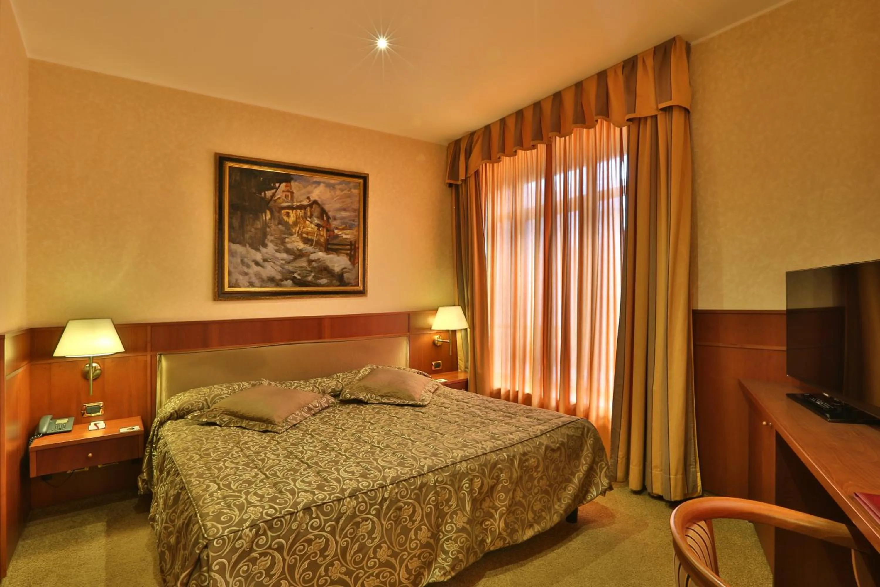 Bedroom, Bed in Palace Hotel Moderno