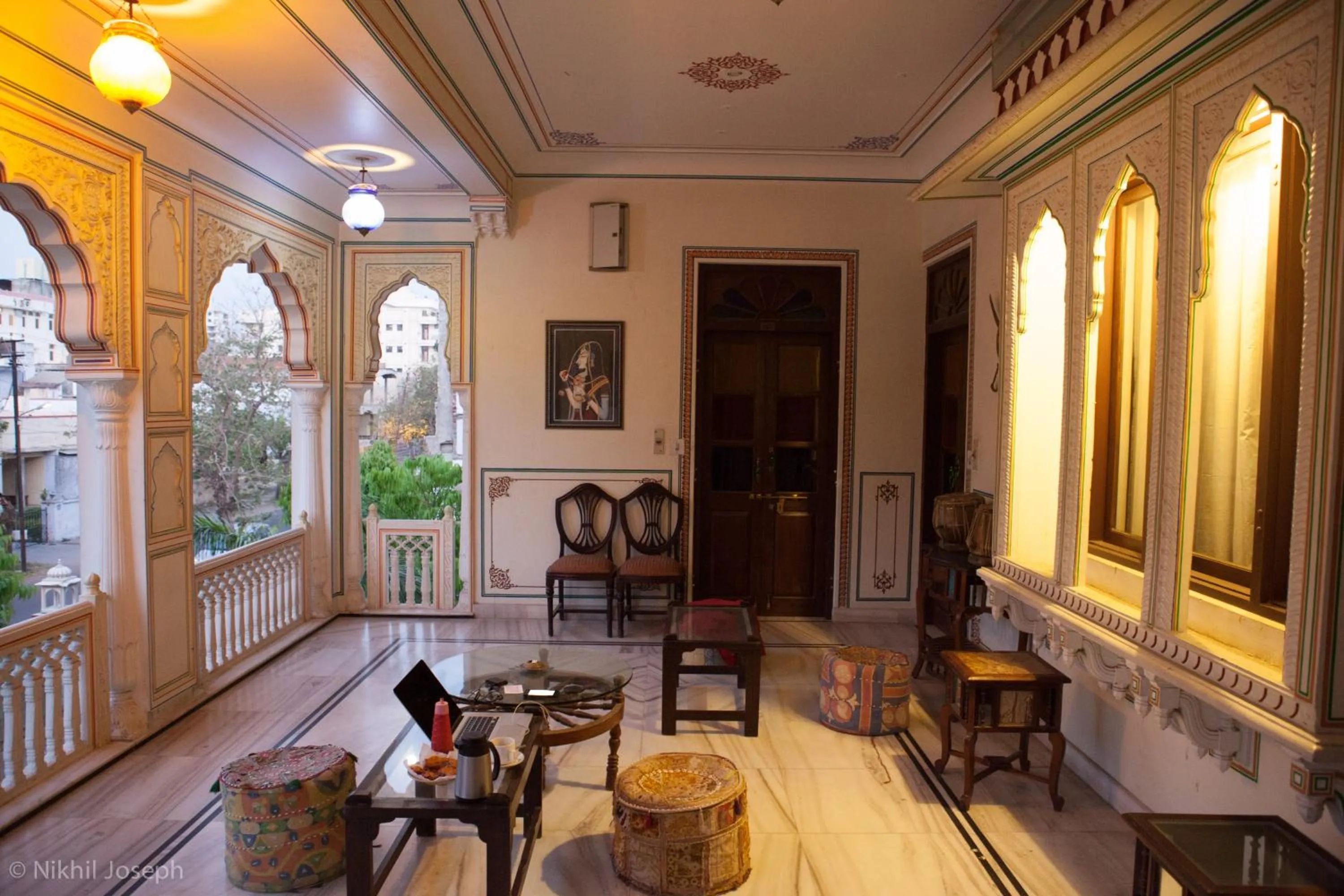 Balcony/Terrace in Krishna Palace - A Heritage Boutique Hotel