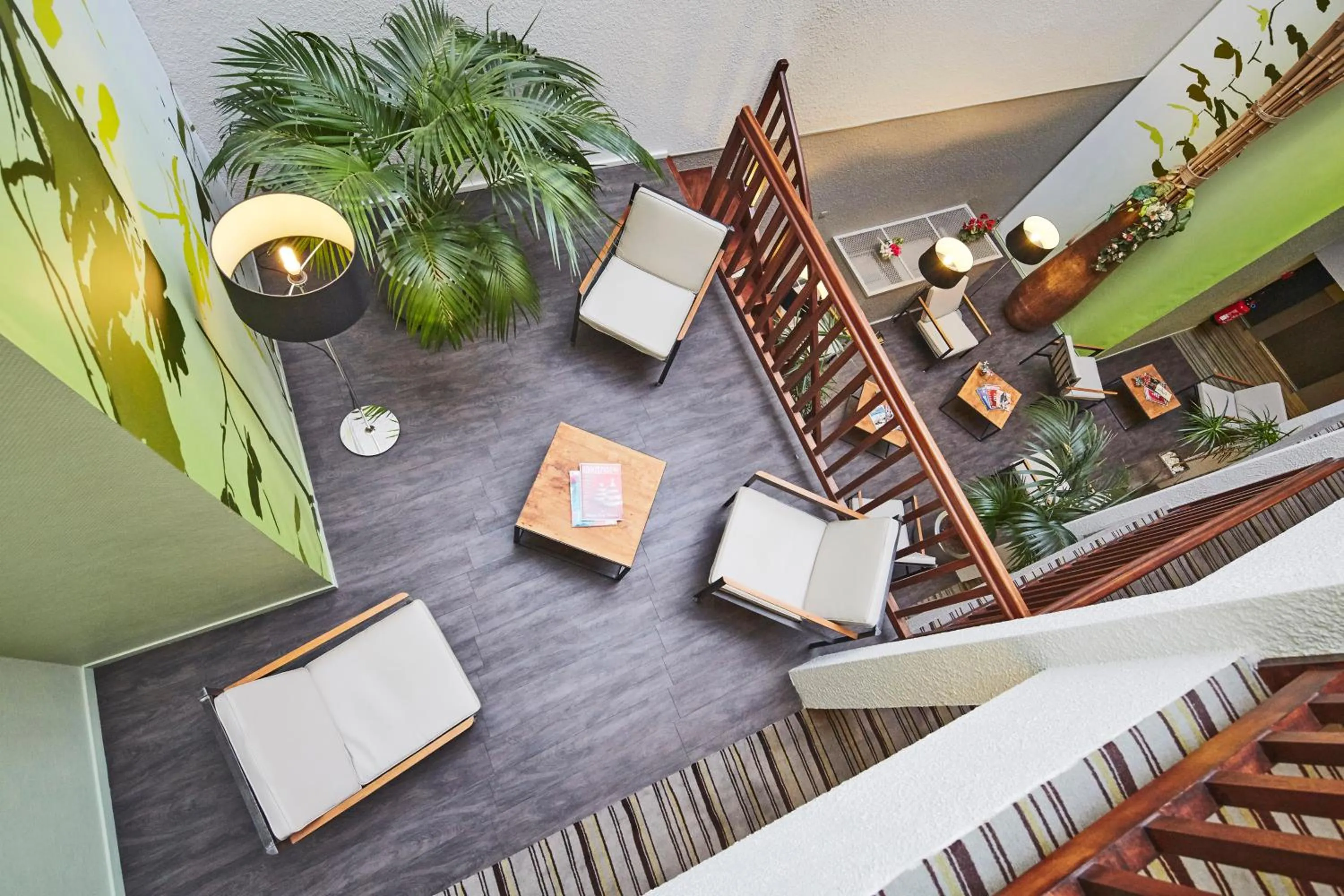 Patio in Kyriad Hotel Nevers Centre