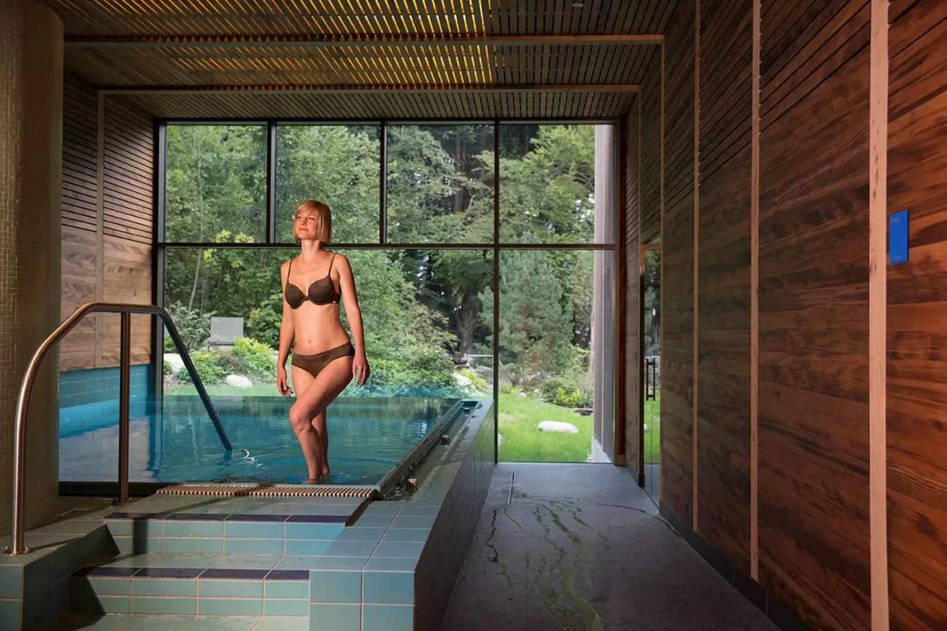 Pool view in Seehotel Wilerbad Spa & Seminar