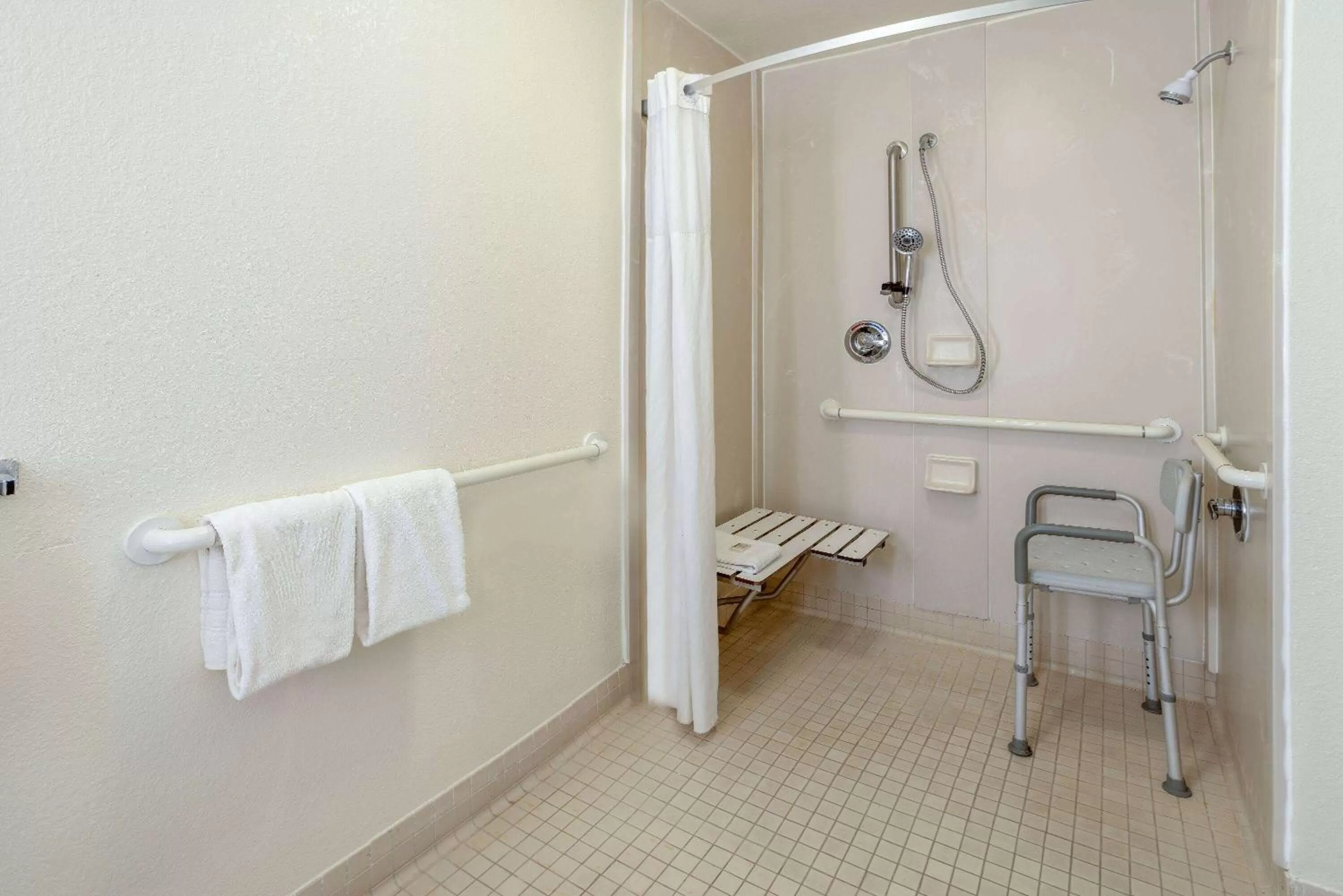 Shower in Hotel Carolina A Days Inn by Wyndham